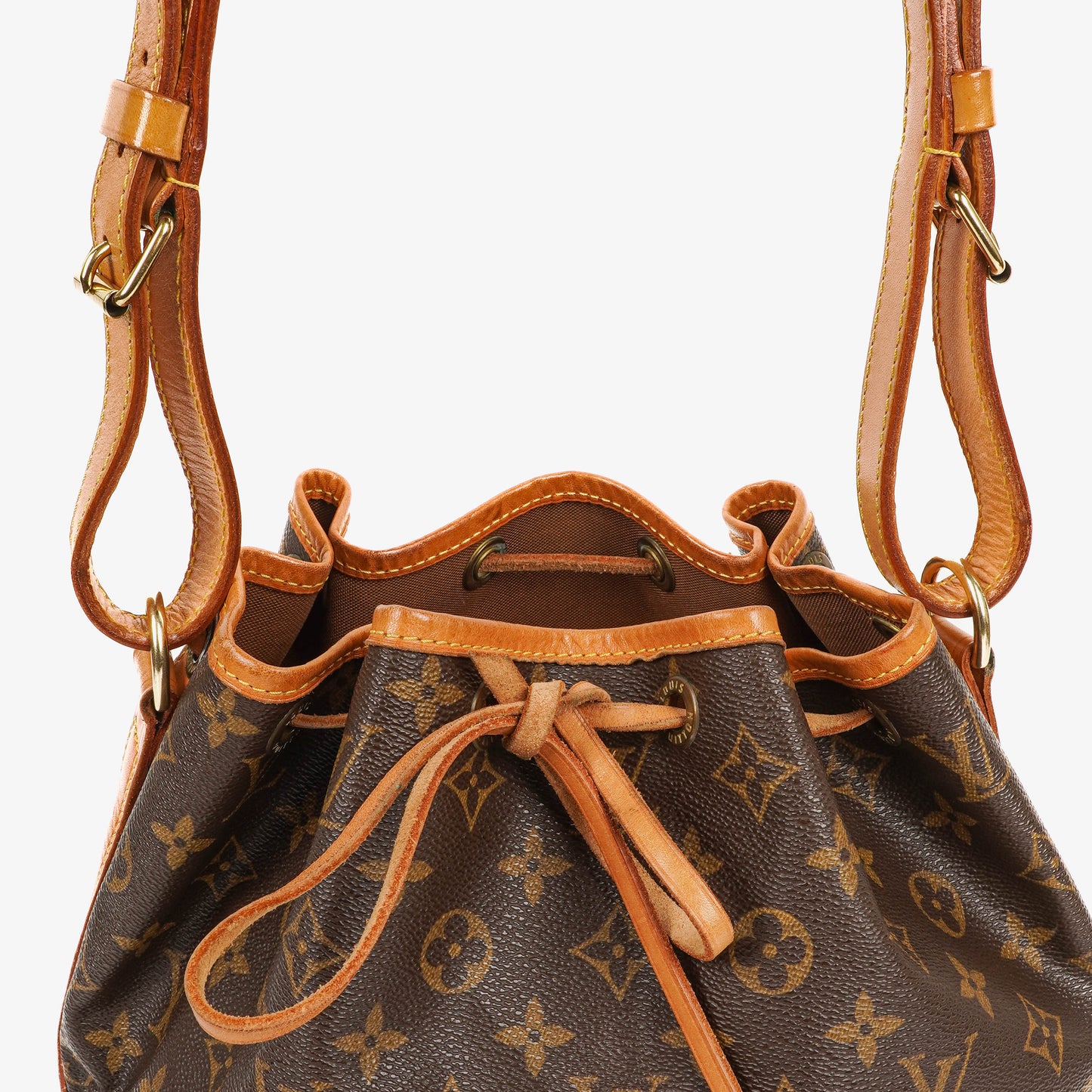 Louis Vuitton Petit Noe Monogram Canvas Shoulder Bag