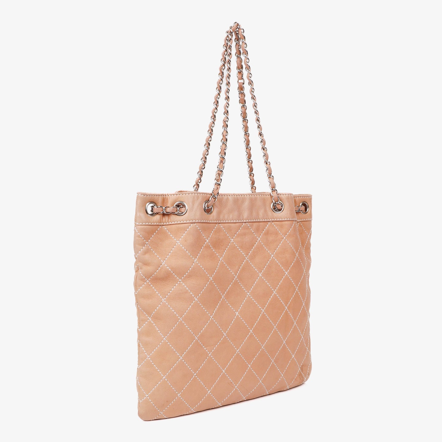 Chanel Surpique Leather Tote Bag