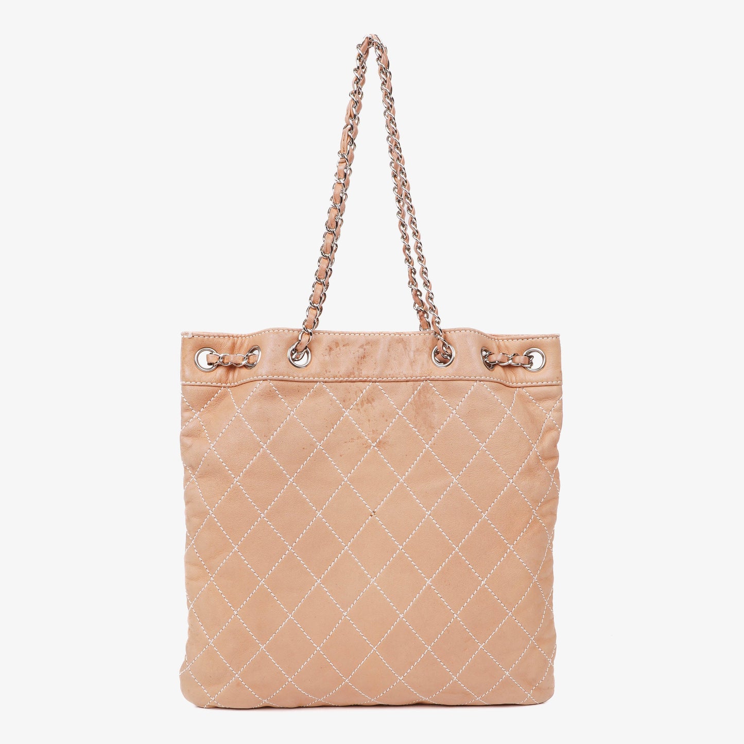 Chanel Surpique Leather Tote Bag
