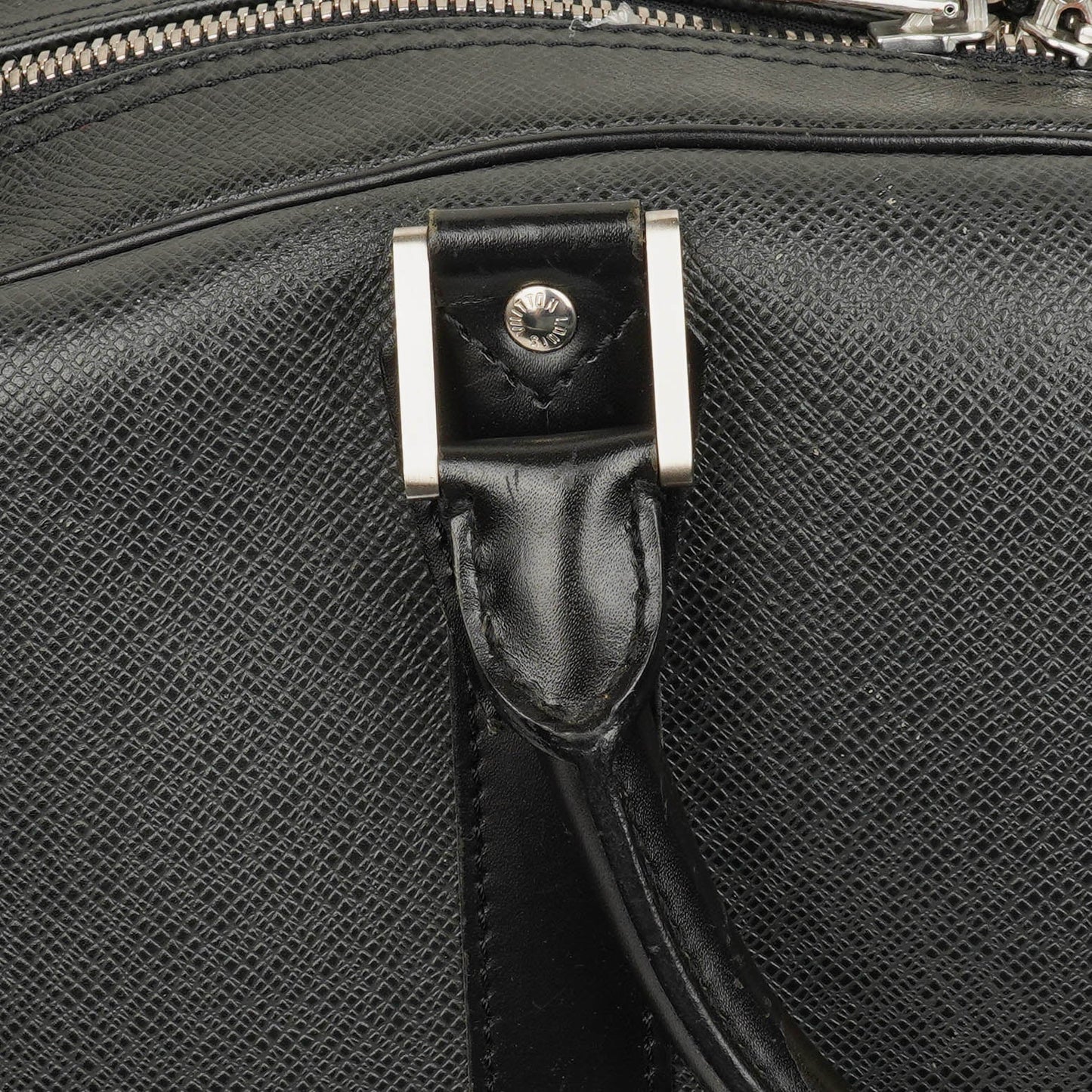 Louis Vuitton Grey/Black Taiga Leather Kendall Keepall Bag