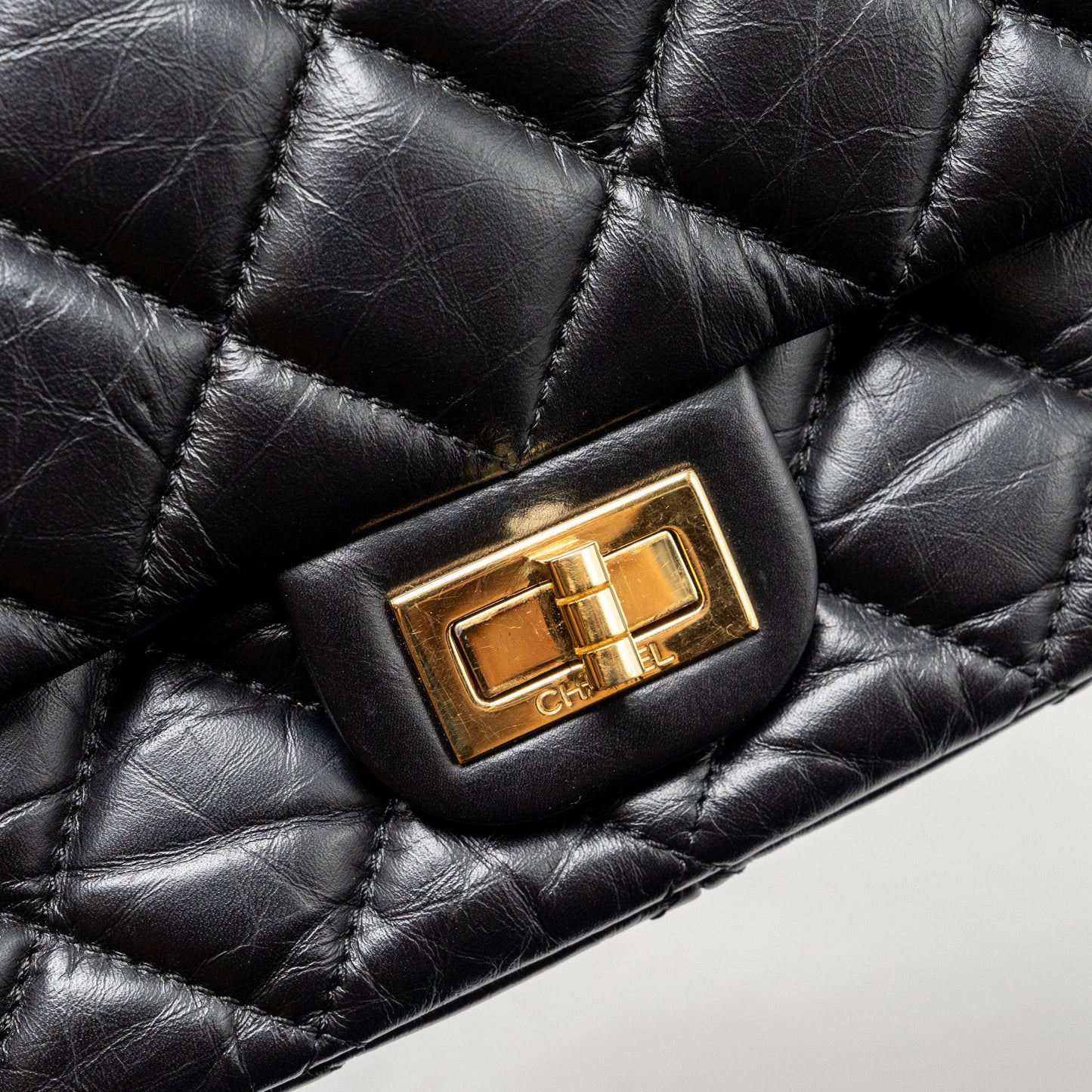 Chanel Hanger Reissue Flap Bag Limited Edition Aged Calfskin Black