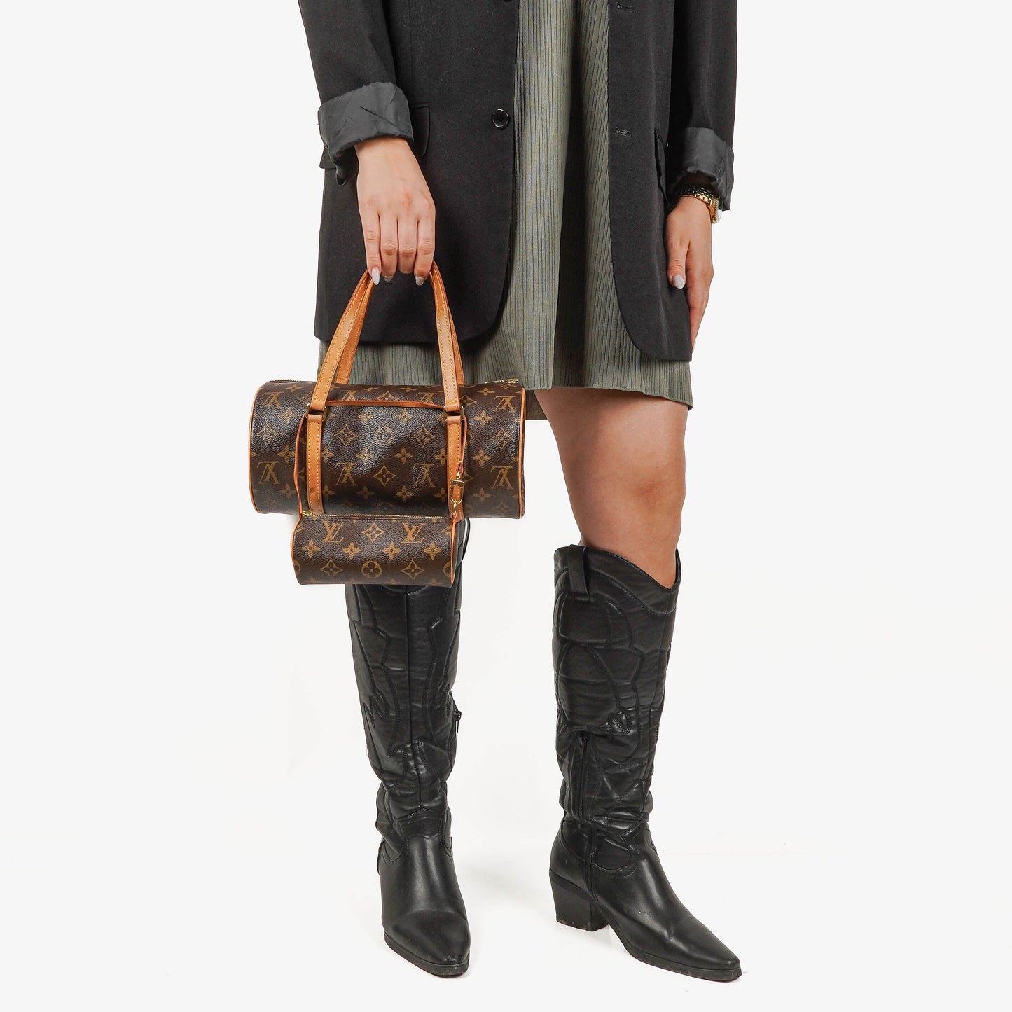 Louis Vuitton Papillon 25  Monogram Canvas Handbag