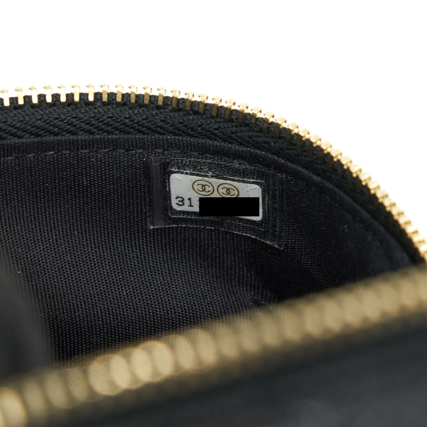Chanel top handle mini vanity with chain grained calfskin black with