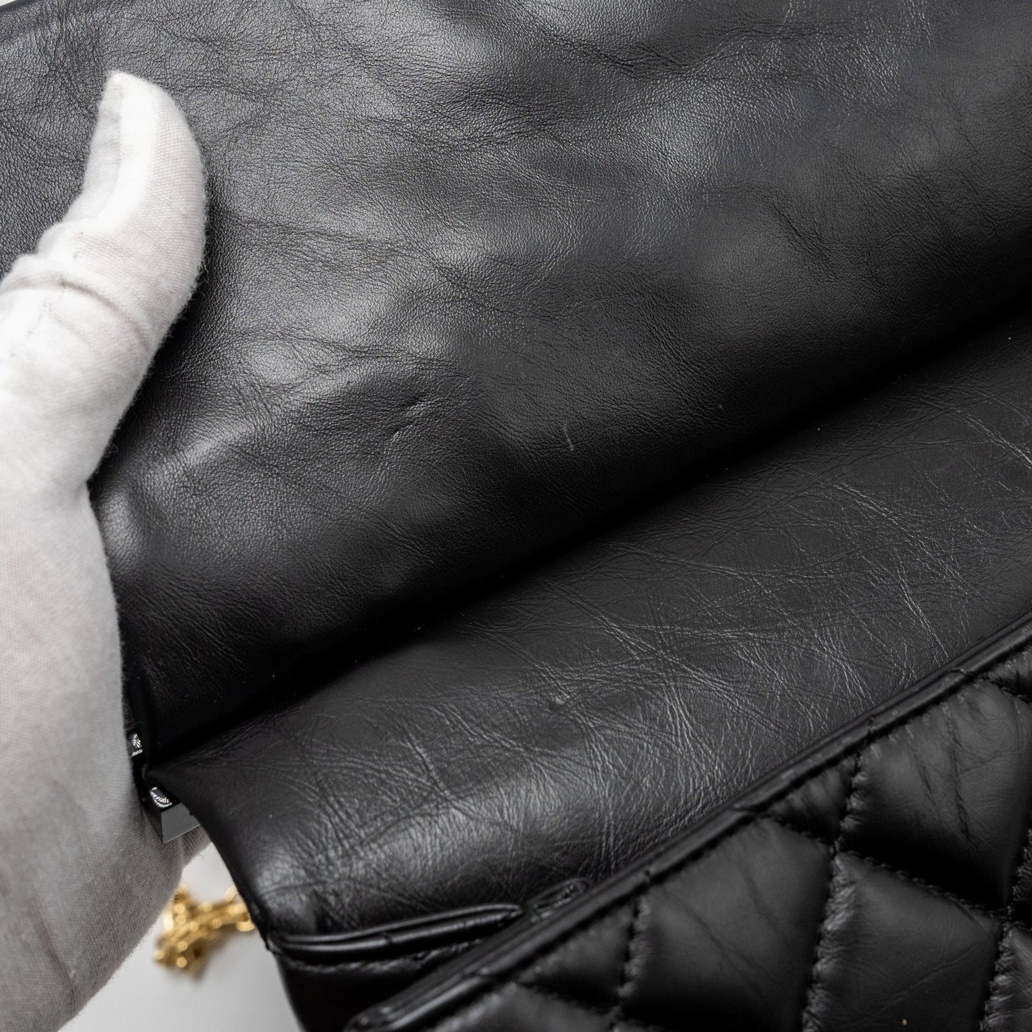 Chanel Hanger Reissue Flap Bag Limited Edition Aged Calfskin Black