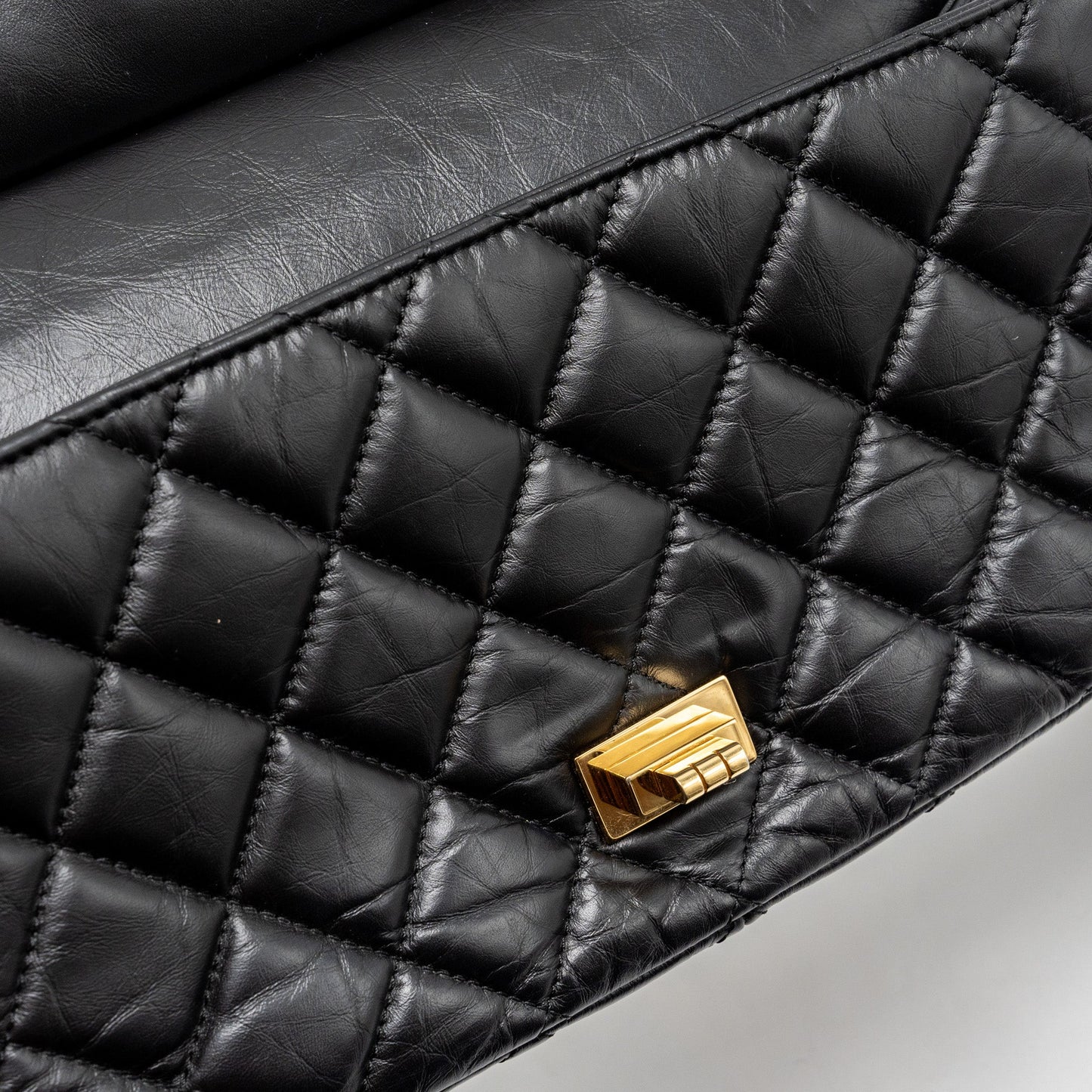 Chanel Hanger Reissue Flap Bag Limited Edition Aged Calfskin Black