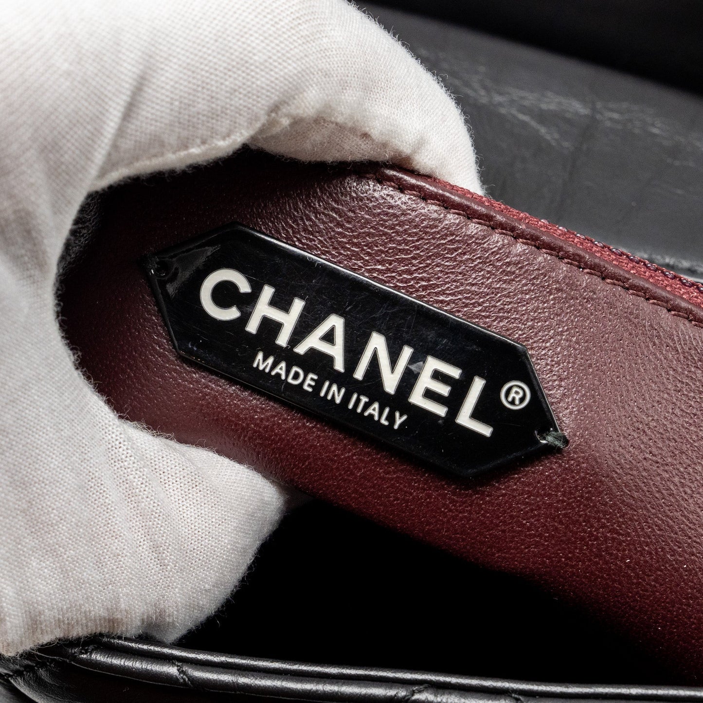 Chanel Hanger Reissue Flap Bag Limited Edition Aged Calfskin Black