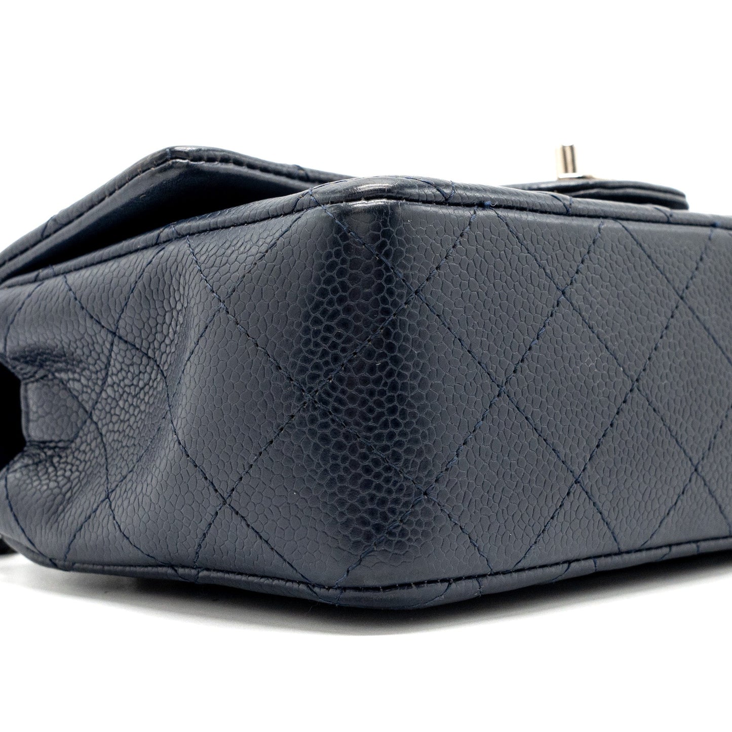 Chanel Classic Mini Rectangular Flap Bag Caviar Navy