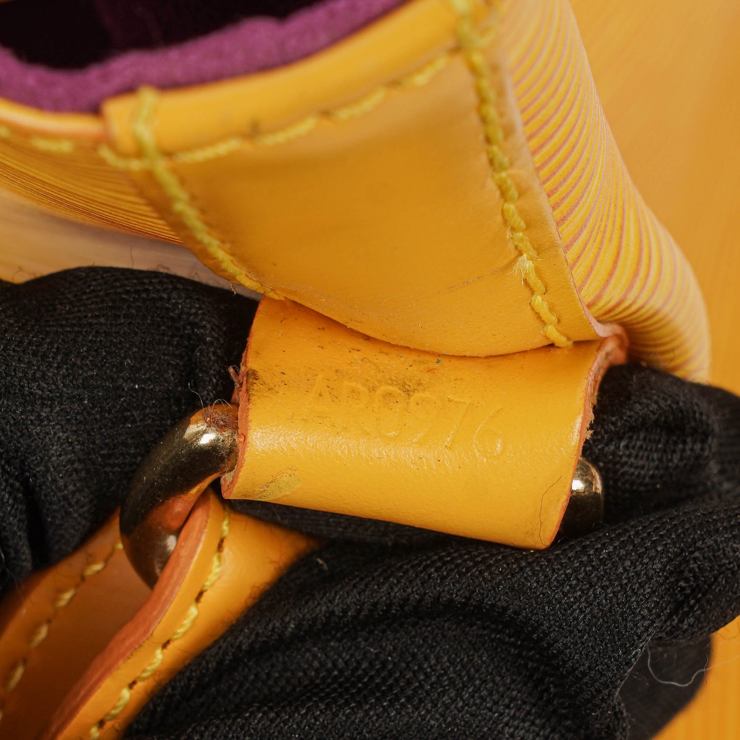 Louis Vuitton Petit Noe Yellow EPI Leather Shoulder Bag