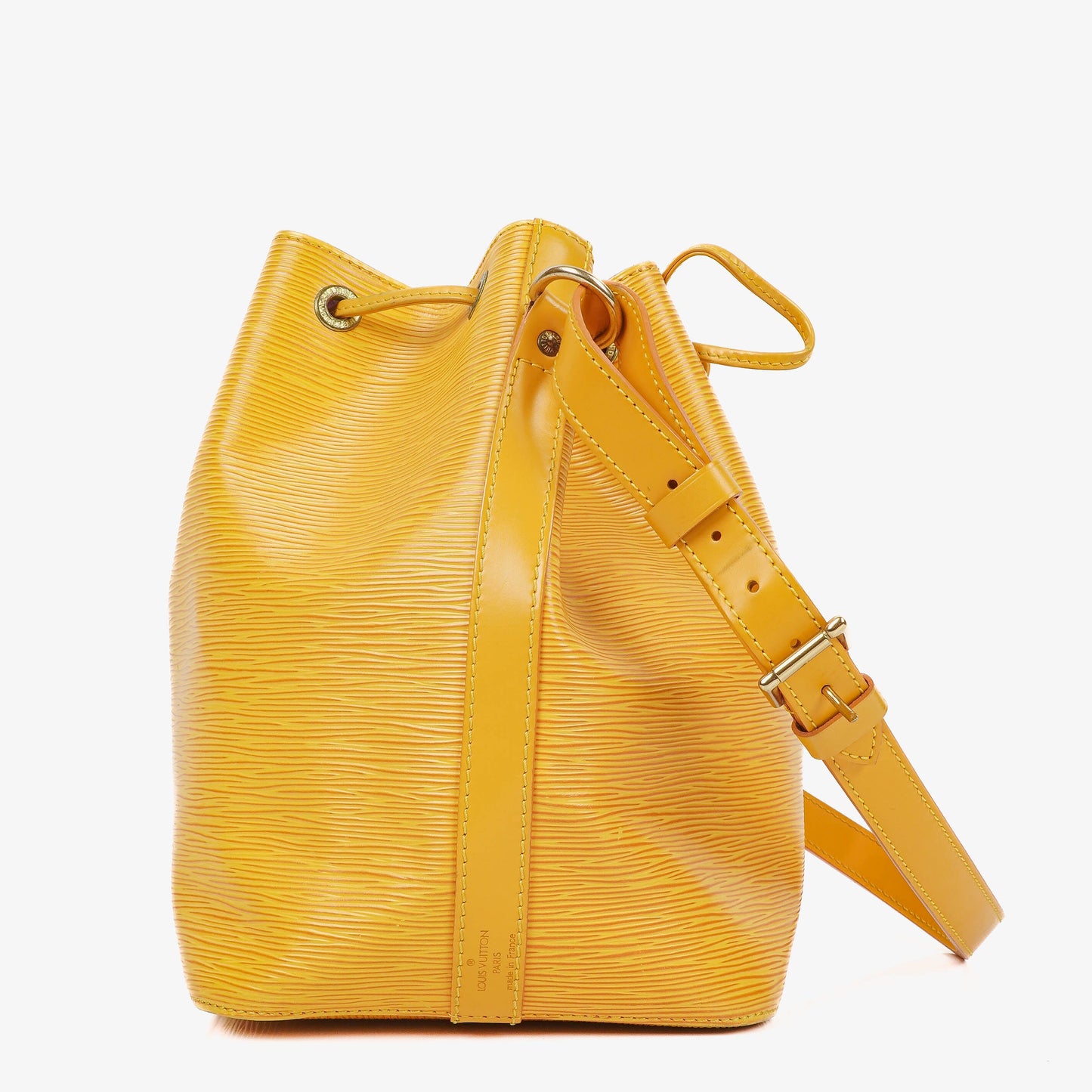 Louis Vuitton Petit Noe Yellow EPI Leather Shoulder Bag