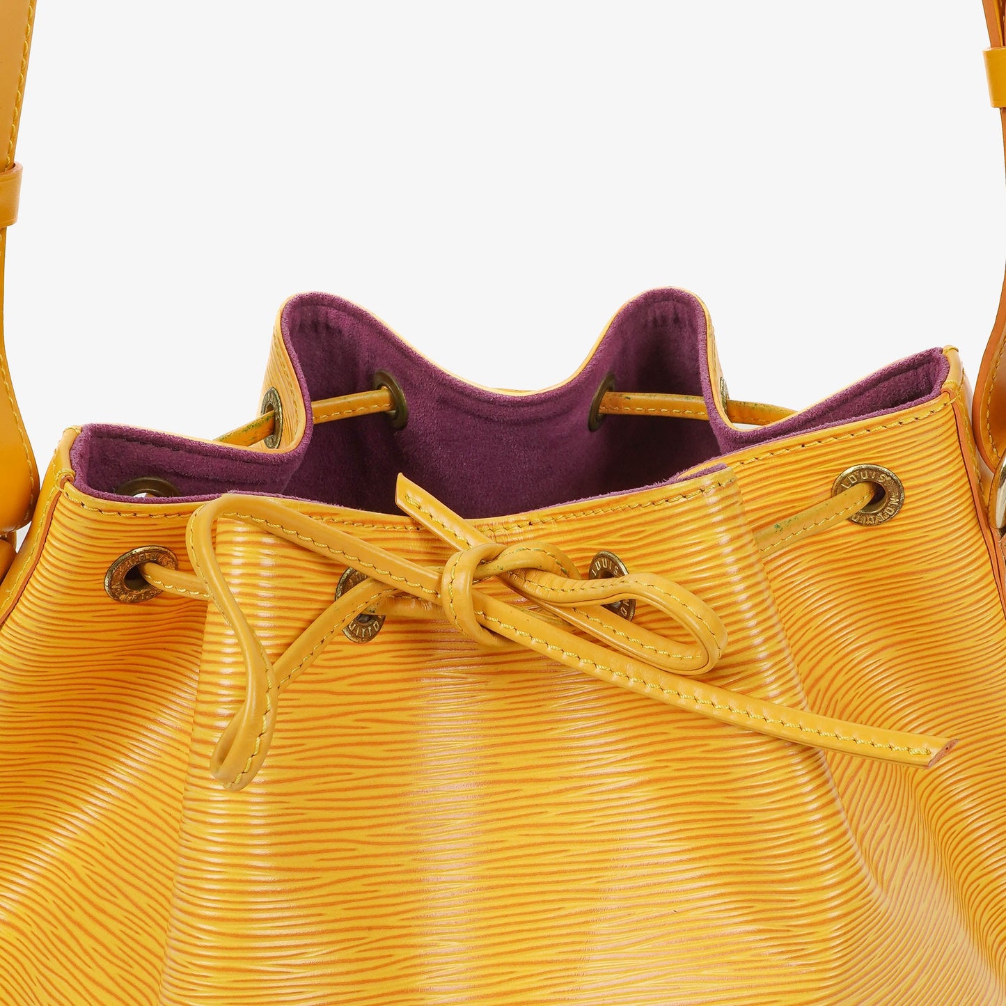 Louis Vuitton Petit Noe Yellow EPI Leather Shoulder Bag
