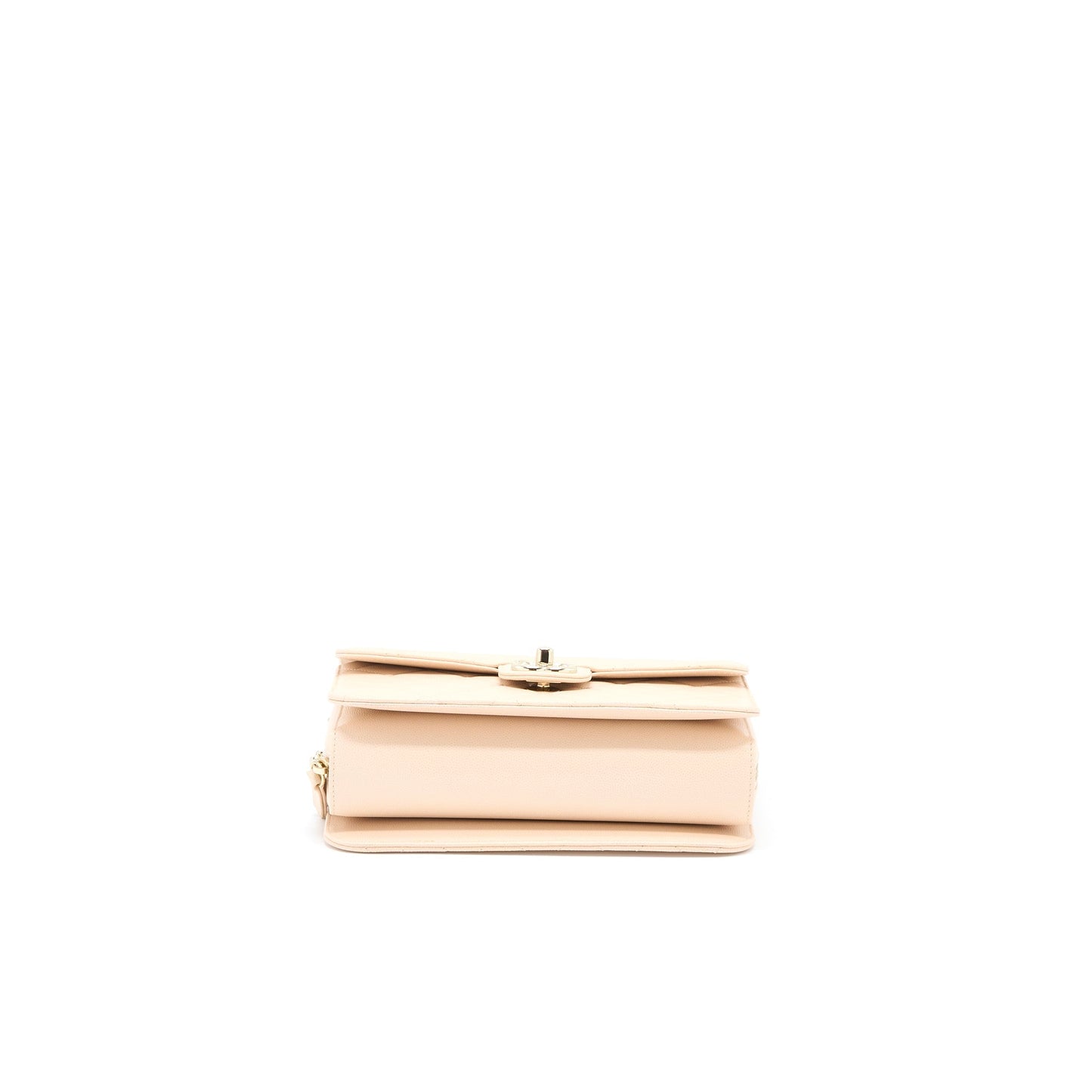 Chanel 21K Crossbody Bag Caviar Light Beige L (Microchip)