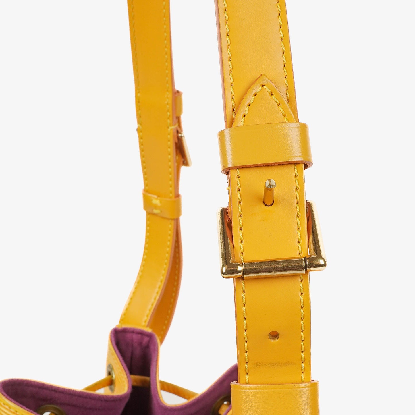 Louis Vuitton Petit Noe Yellow EPI Leather Shoulder Bag