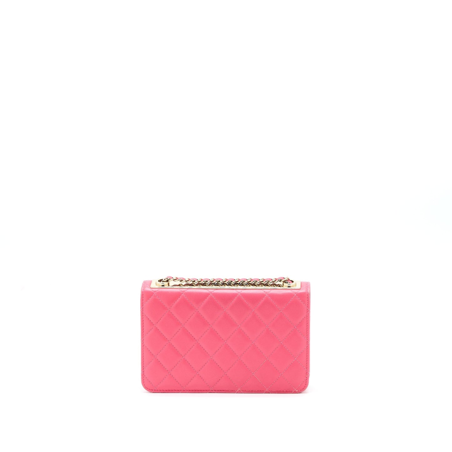 Chanel Trendy CC Wallet On Chain Lambskin Pink L