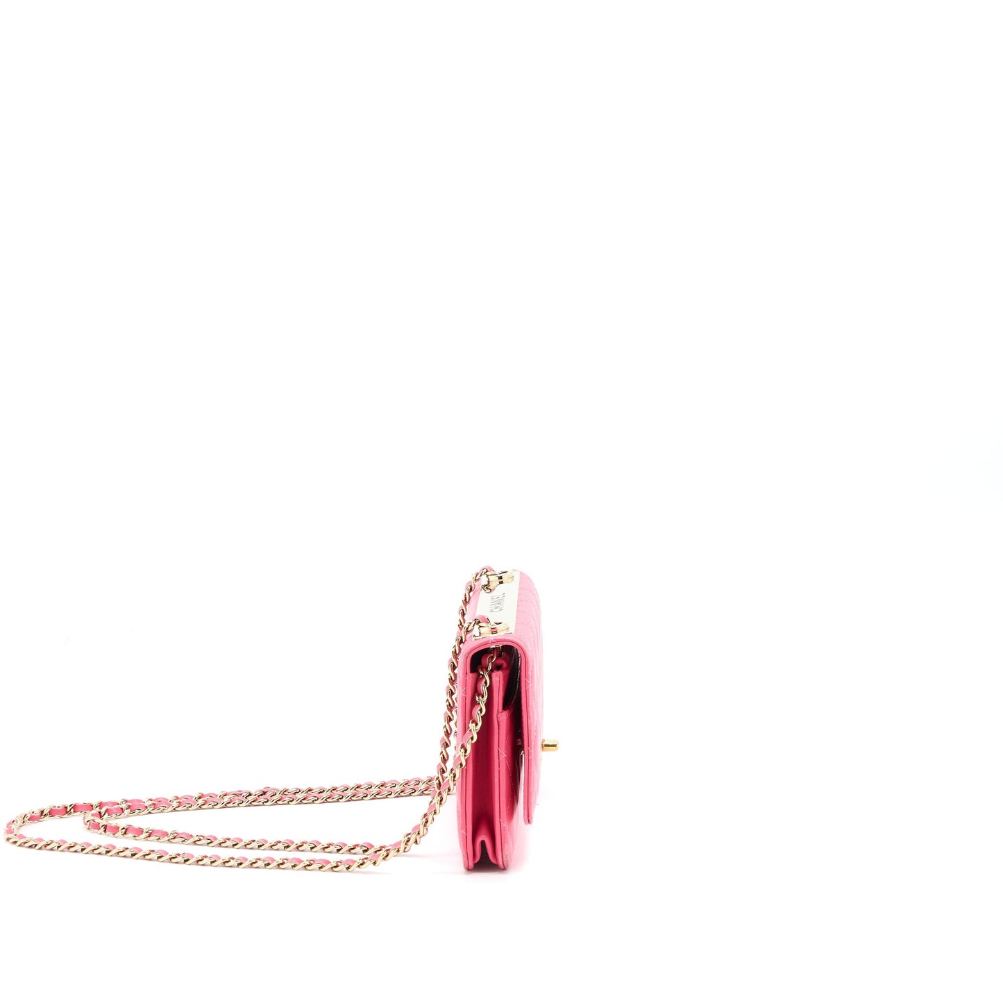 Chanel Trendy CC Wallet On Chain Lambskin Pink L
