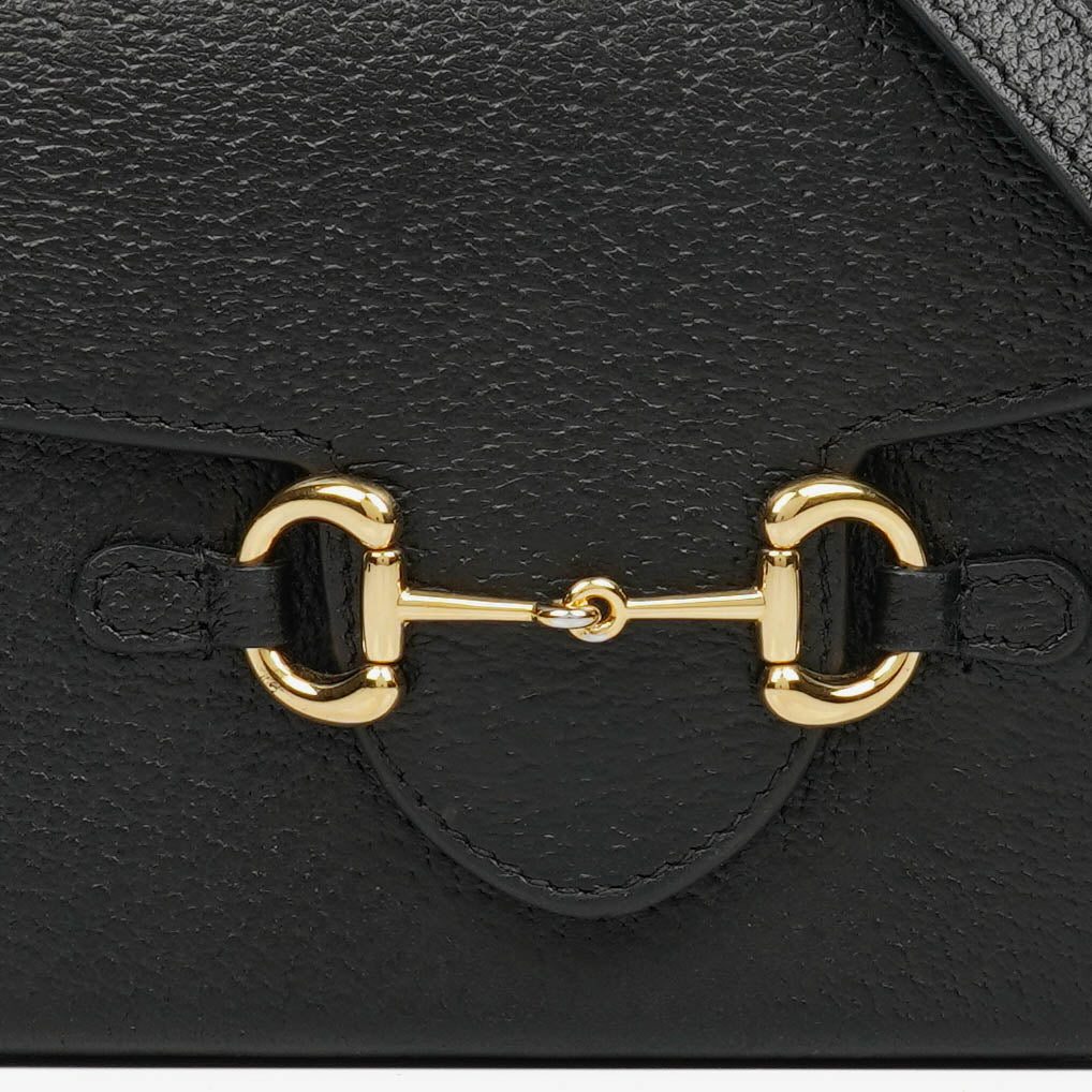 Gucci Black Horsebit 1955 Crossbody Bag