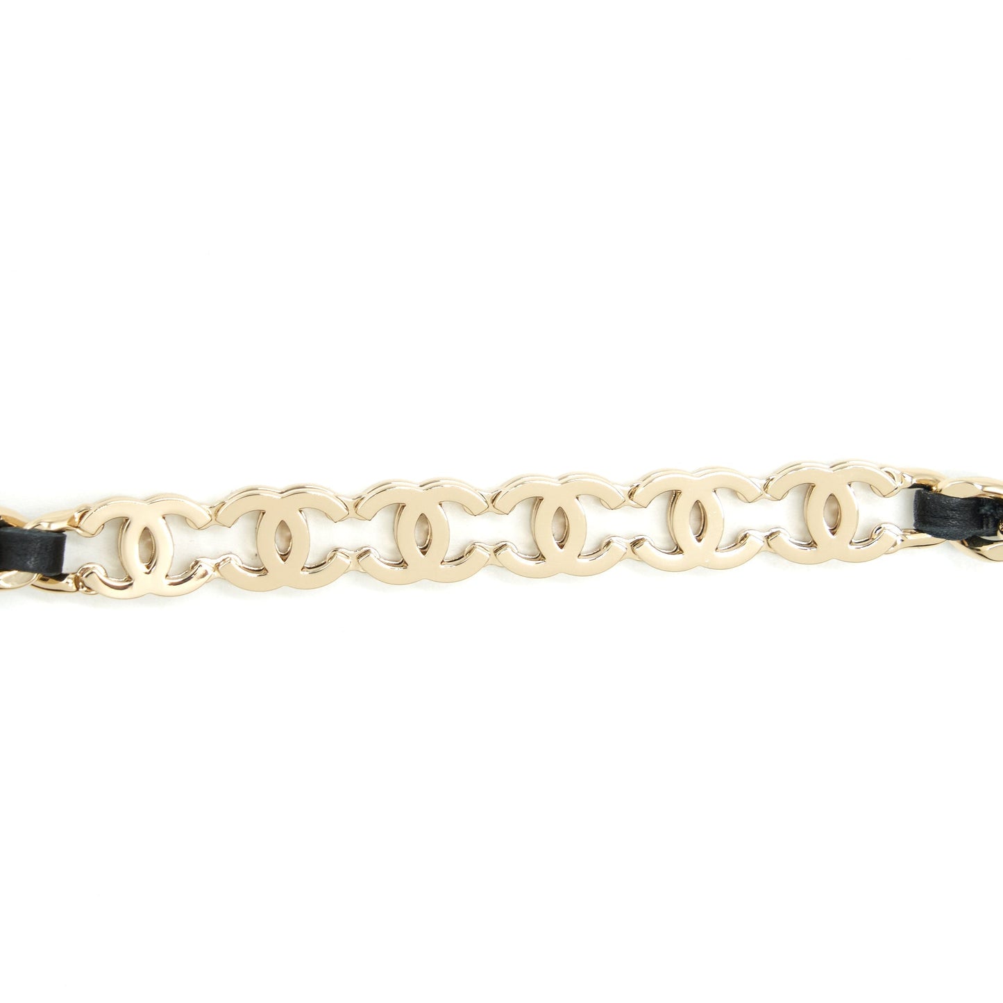 Chanel 22P Long Vanity With Logo On Chain Caviar Black L