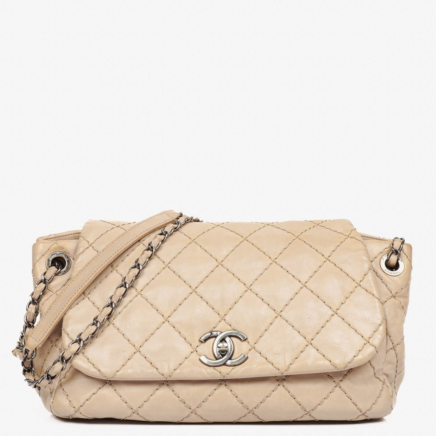 Chanel Quilted Wild Stitch Accordion Flap Bag