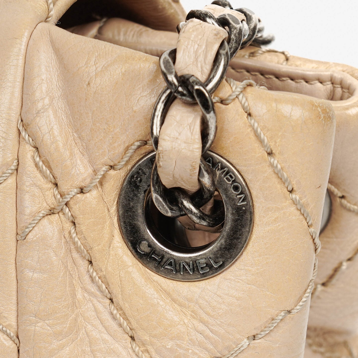 Chanel Quilted Wild Stitch Accordion Flap Bag