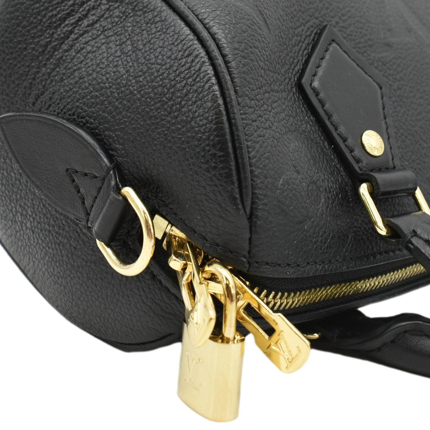 LOUIS VUITTON  20 Bandouliere Empreinte Leather Shoulder Bag Black