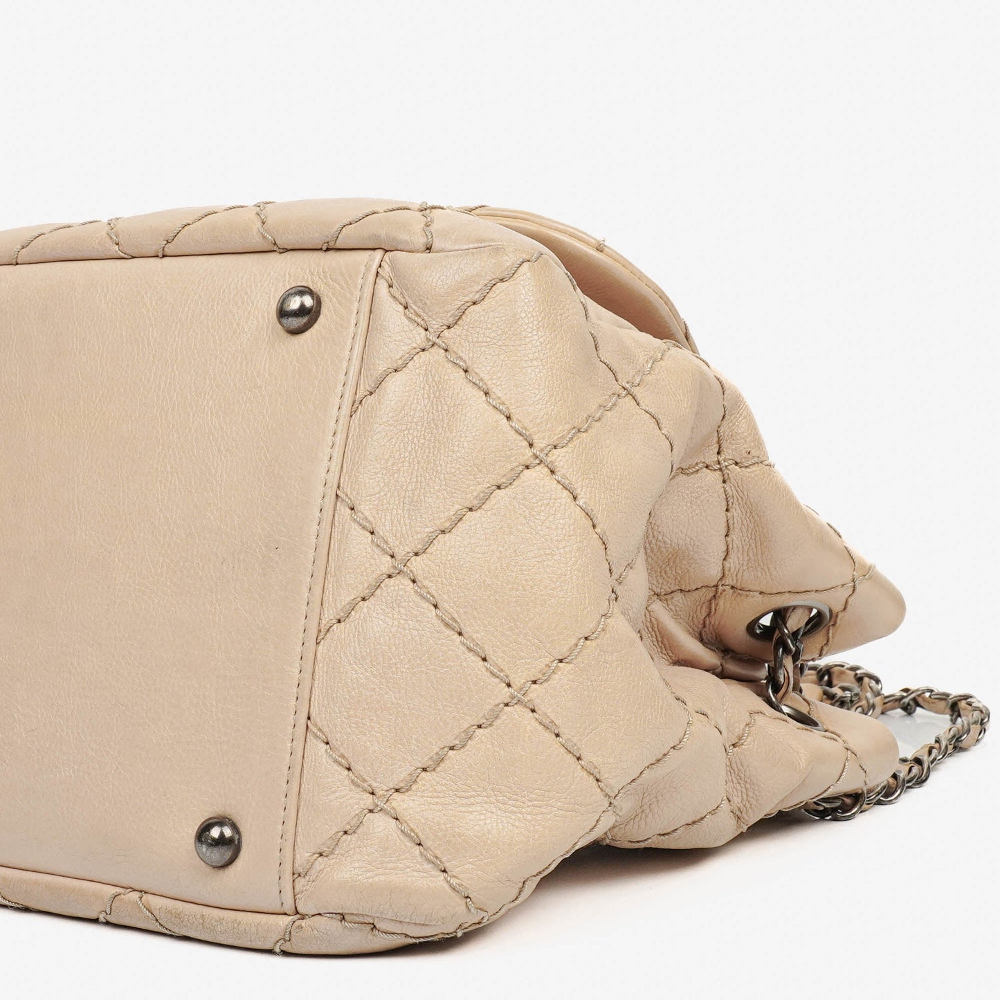 Chanel Quilted Wild Stitch Accordion Flap Bag