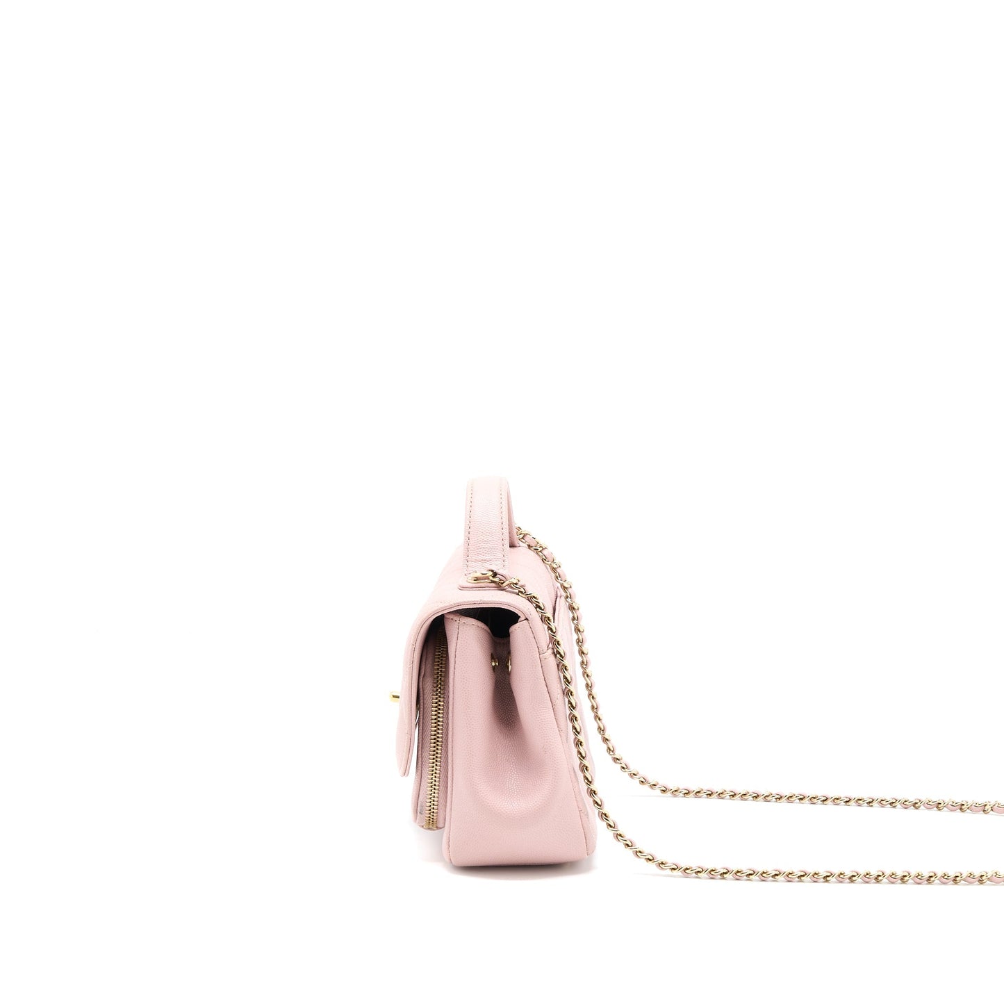 Chanel Small Business Affinity Bag Caviar Light Pink L