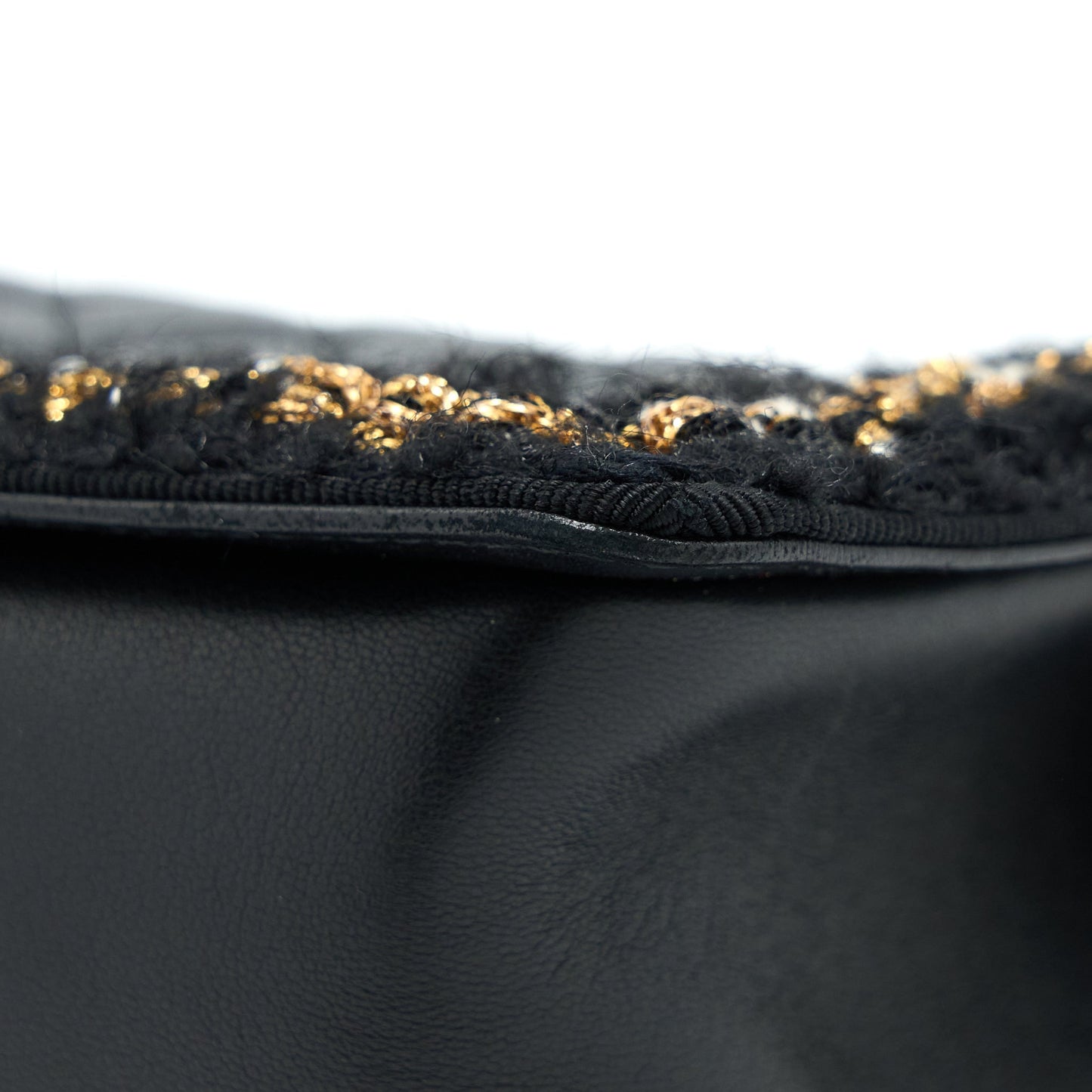 Chanel Small Jacket Boy Bag Lambskin/Tweed Black