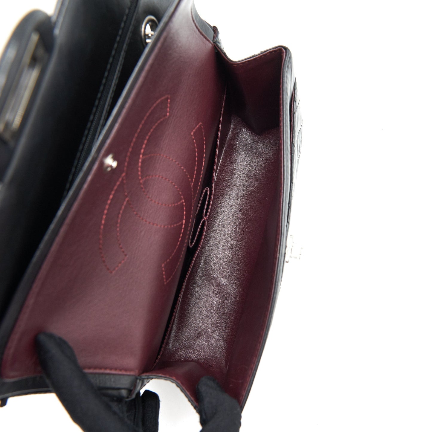 Chanel Reissue 2.55 double flap Bag Calfskin black