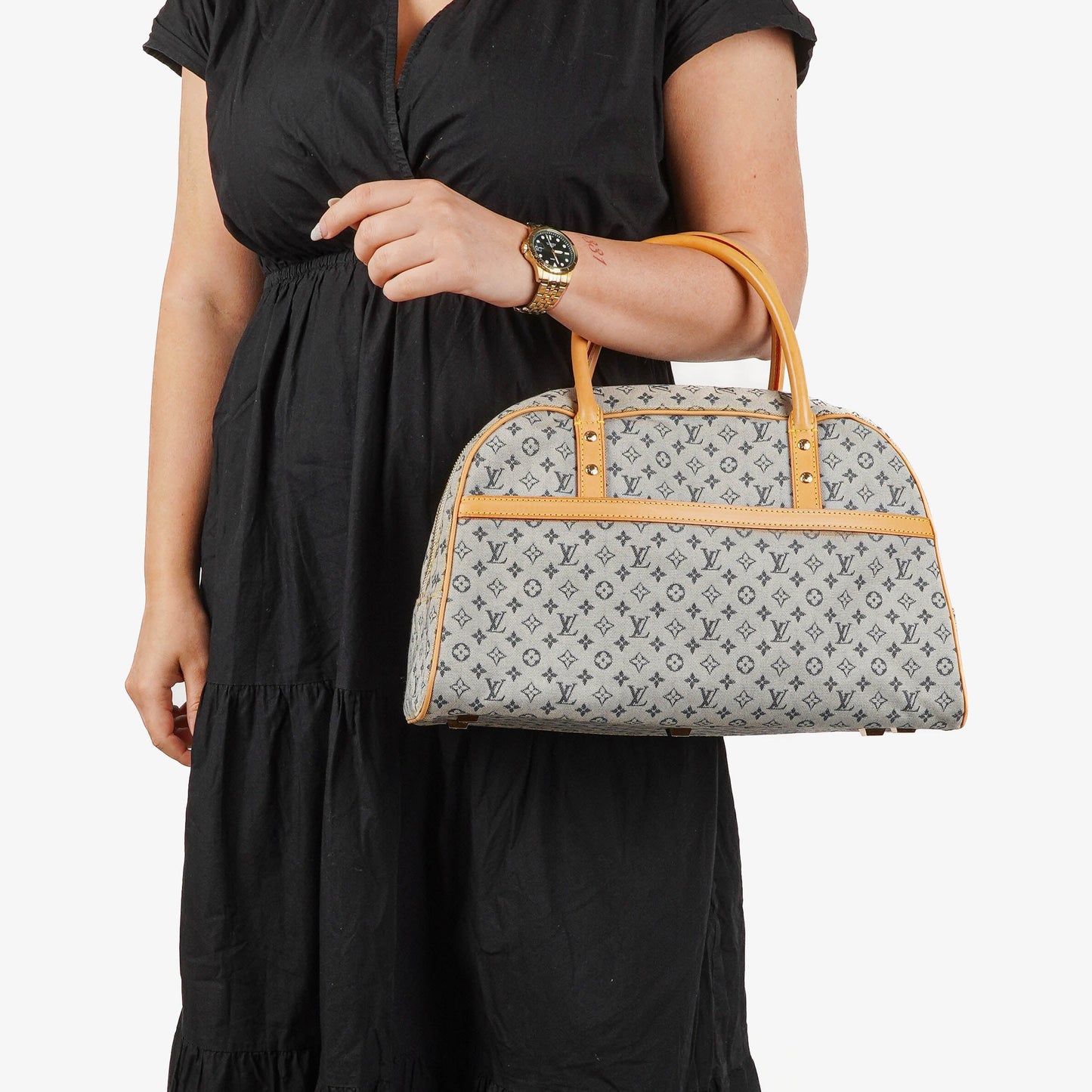 Louis Vuitton Tompkins Navy Monogram Mini Lin Bag