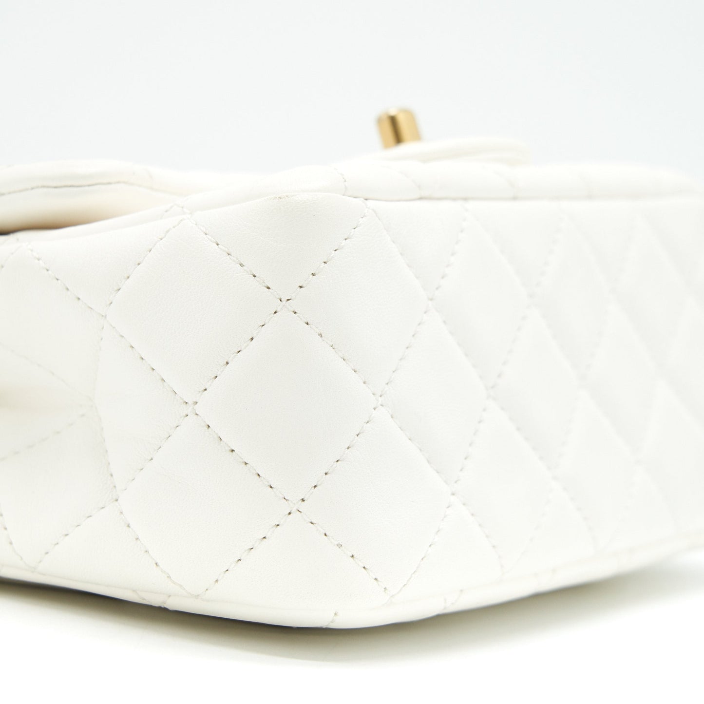 Chanel Pearl Crush Mini Square Flap Bag White