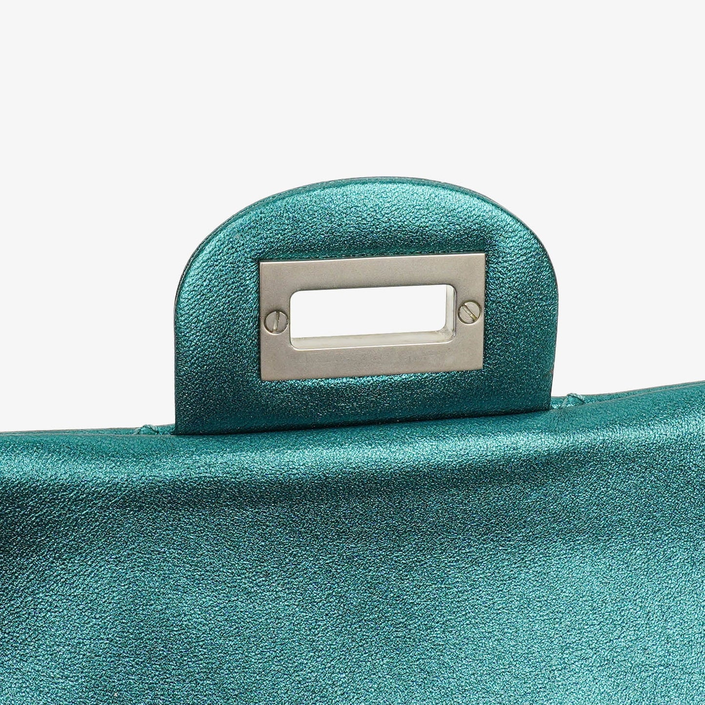 Chanel Turquoise Metallic 2.55 Reissue 225 Double Flap Bag