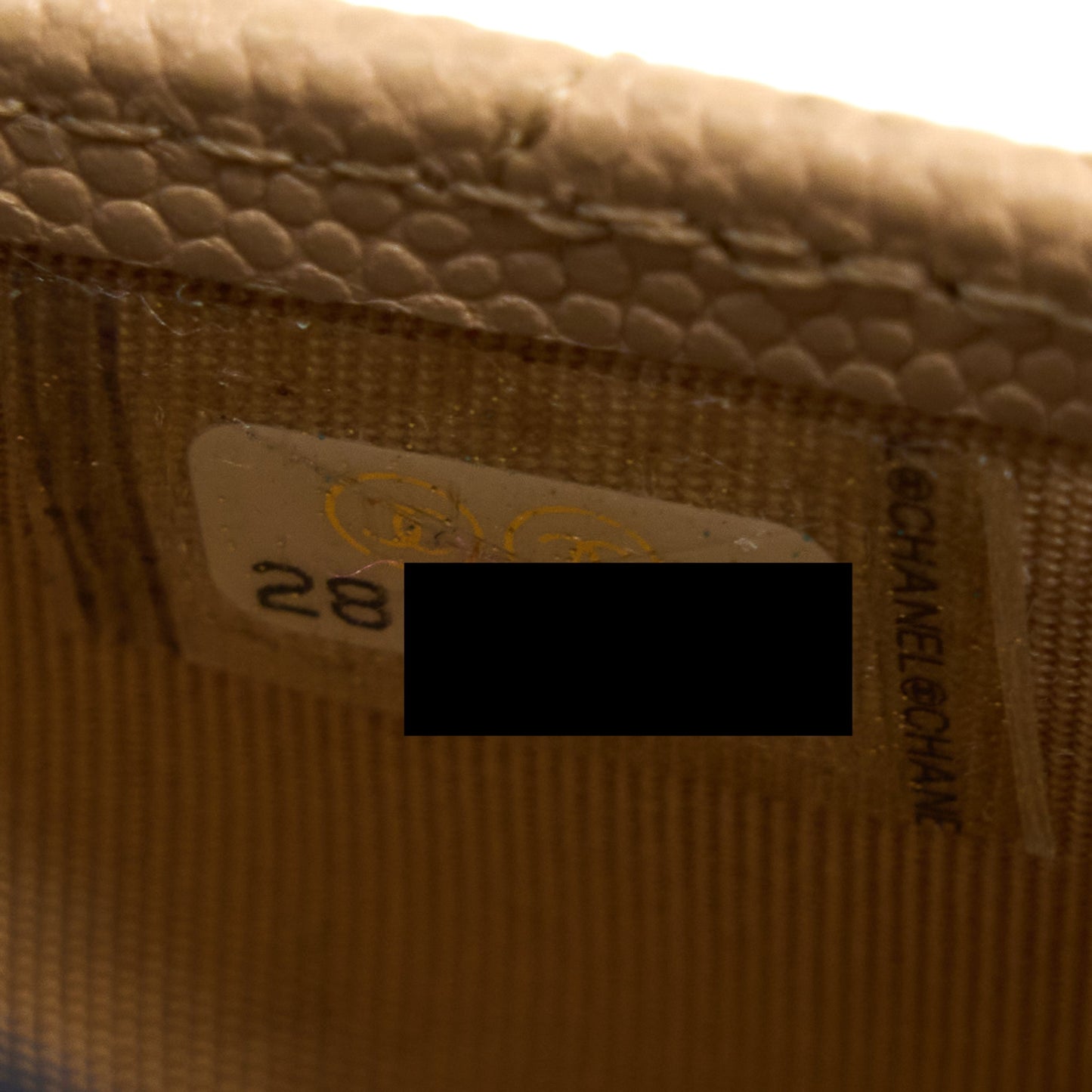 Chanel Classic Card Holder Caviar Dark Beige