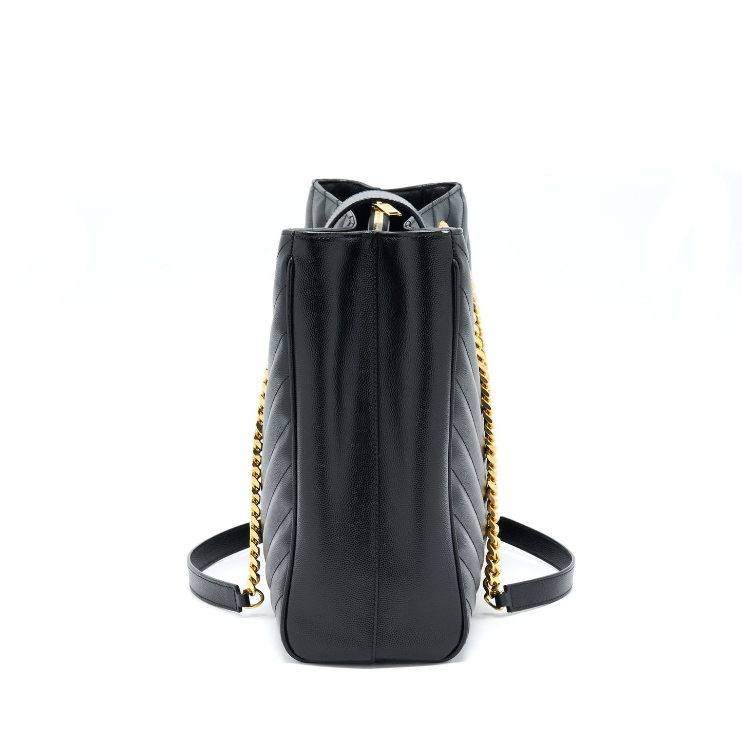 Saint Laurent/ Chevron Tote Purse Black