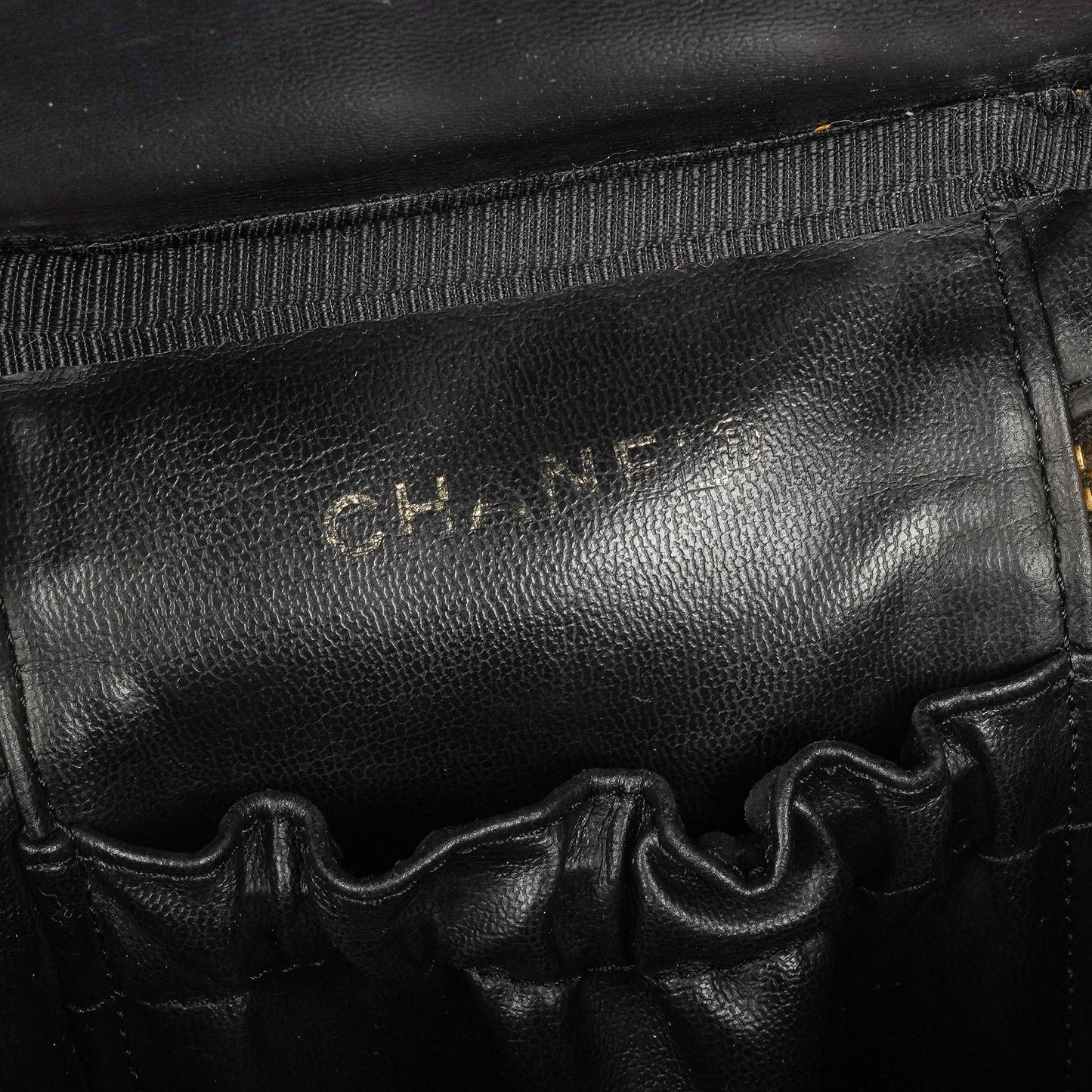 Chanel Black Patent Leather Vanity Case