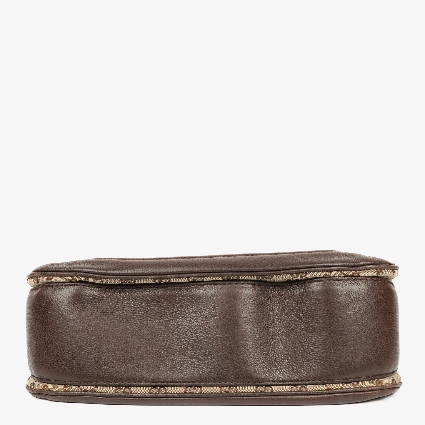 Gucci New Bamboo Top Handle Beige/Ebony GG Canvas and Leather Bag