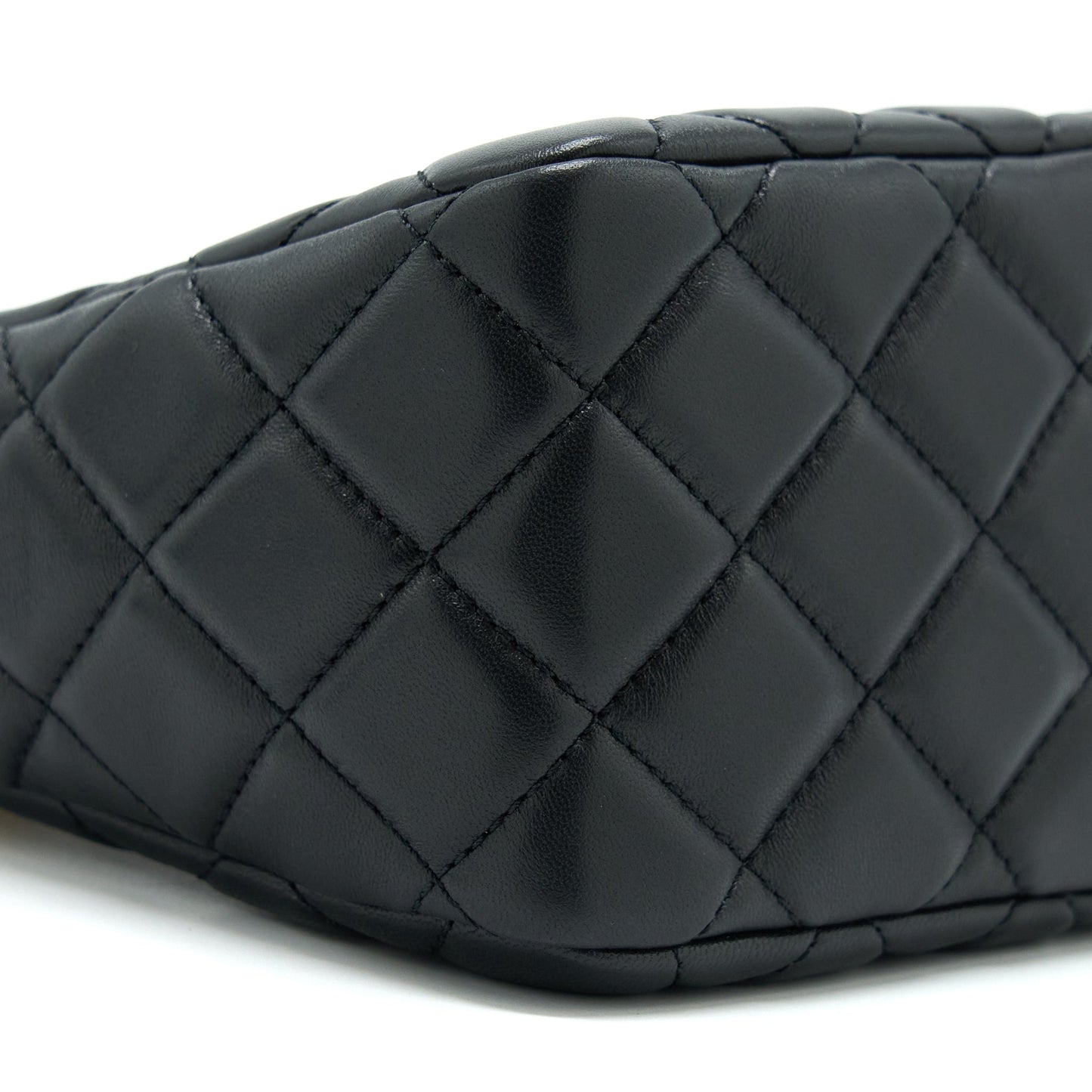 Chanel 22B Pearl Crush Hobo Bag Lambskin Black With  (Microchip)