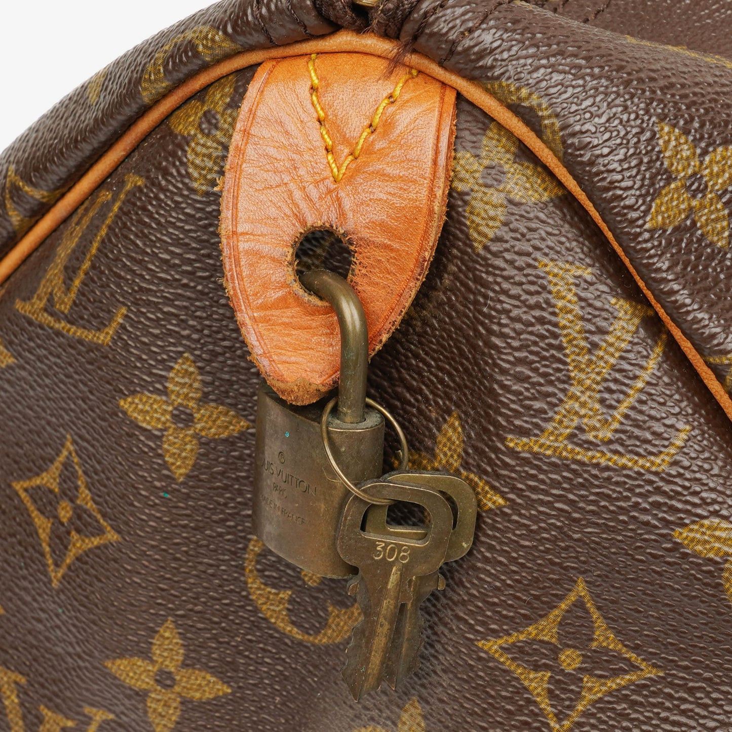 Louis Vuitton  30 Monogram Canvas Handbag