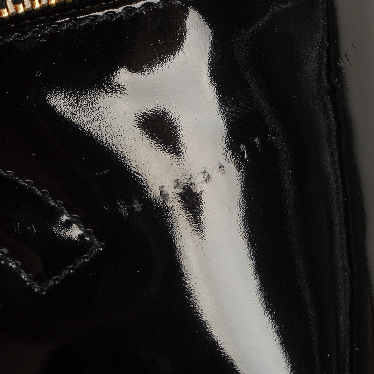 Chanel Black Patent Leather Vanity Case