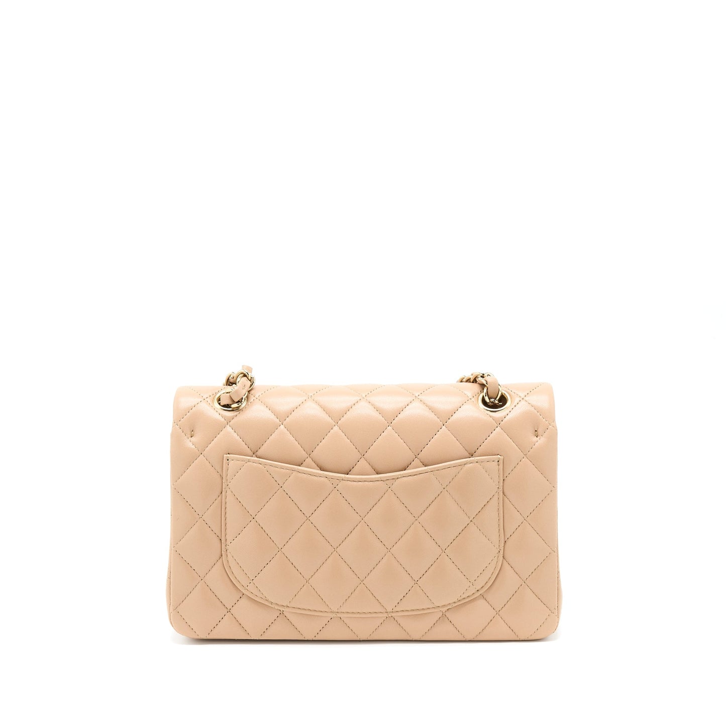 Chanel 22B Small Classic Flap Bag Lambskin Beige L