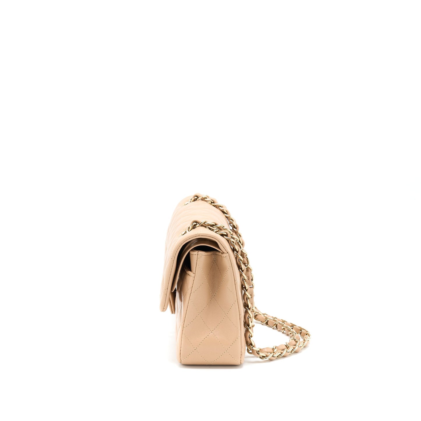 Chanel 22B Small Classic Flap Bag Lambskin Beige L
