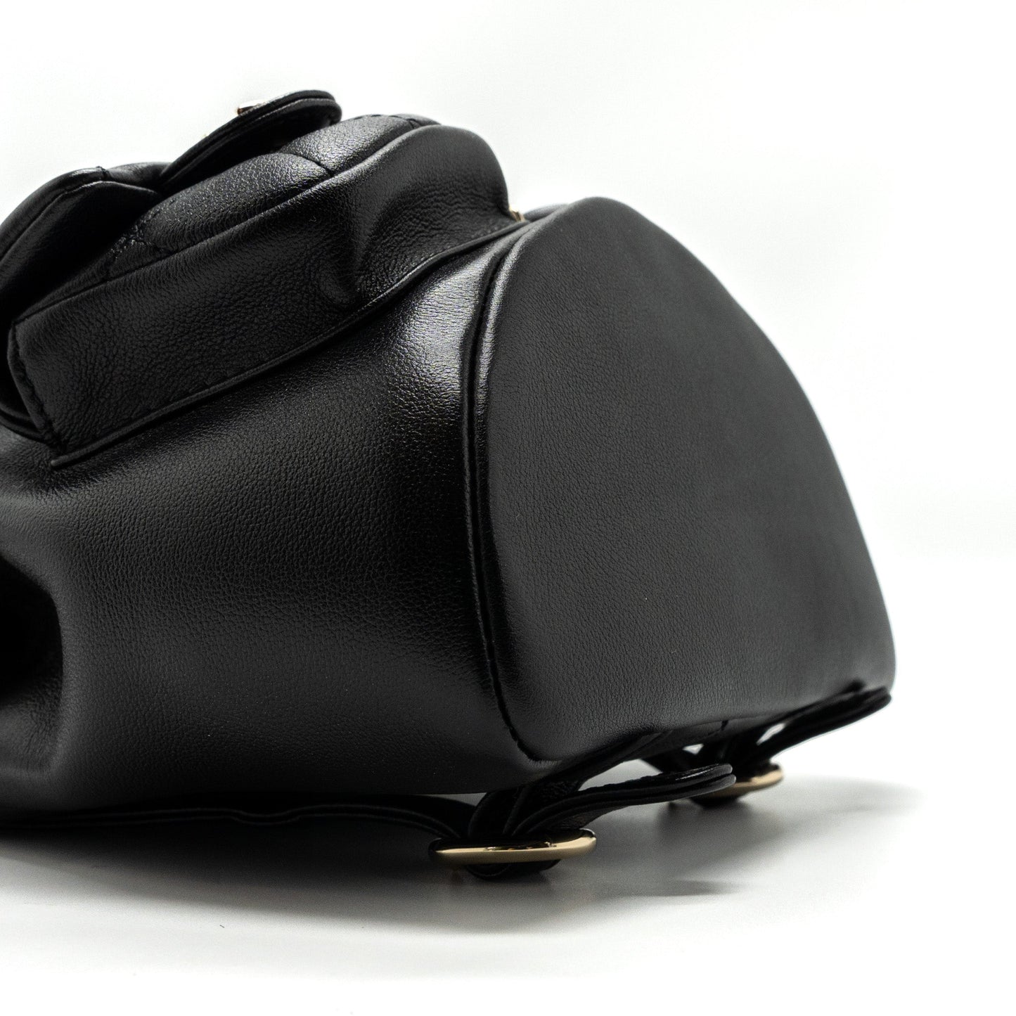 Chanel 23A mini triple pack backpack calfskin black L (microchip )