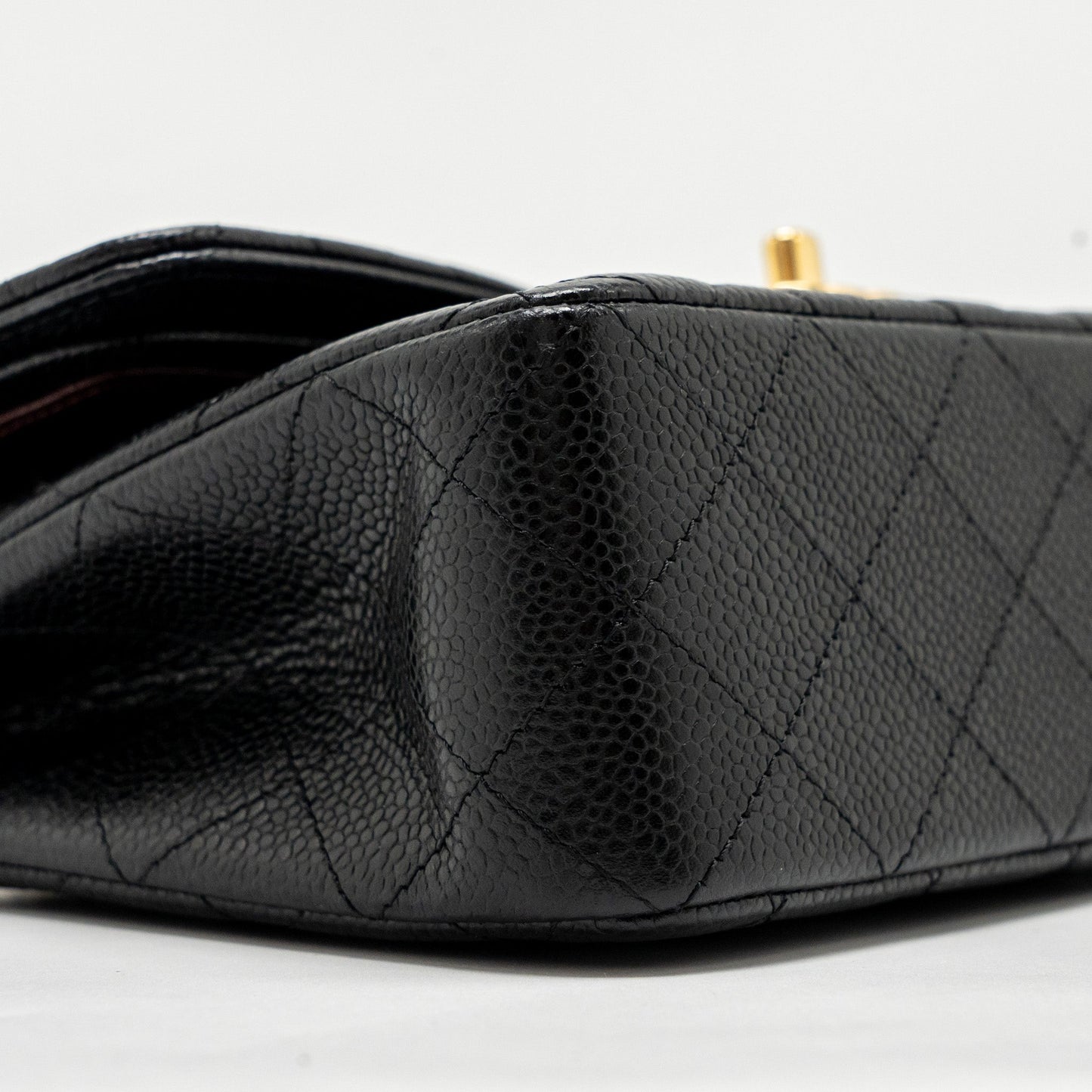 Chanel Small Classic Double Flap Bag Caviar Black  (Microchip)