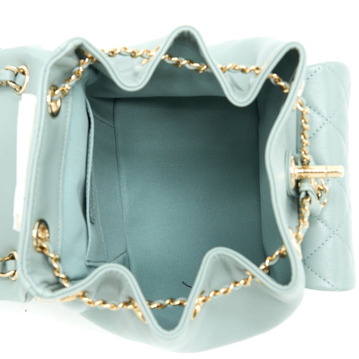 Chanel 23C Duma Mini Backpack Calfskin Light Grey L (Microchip)