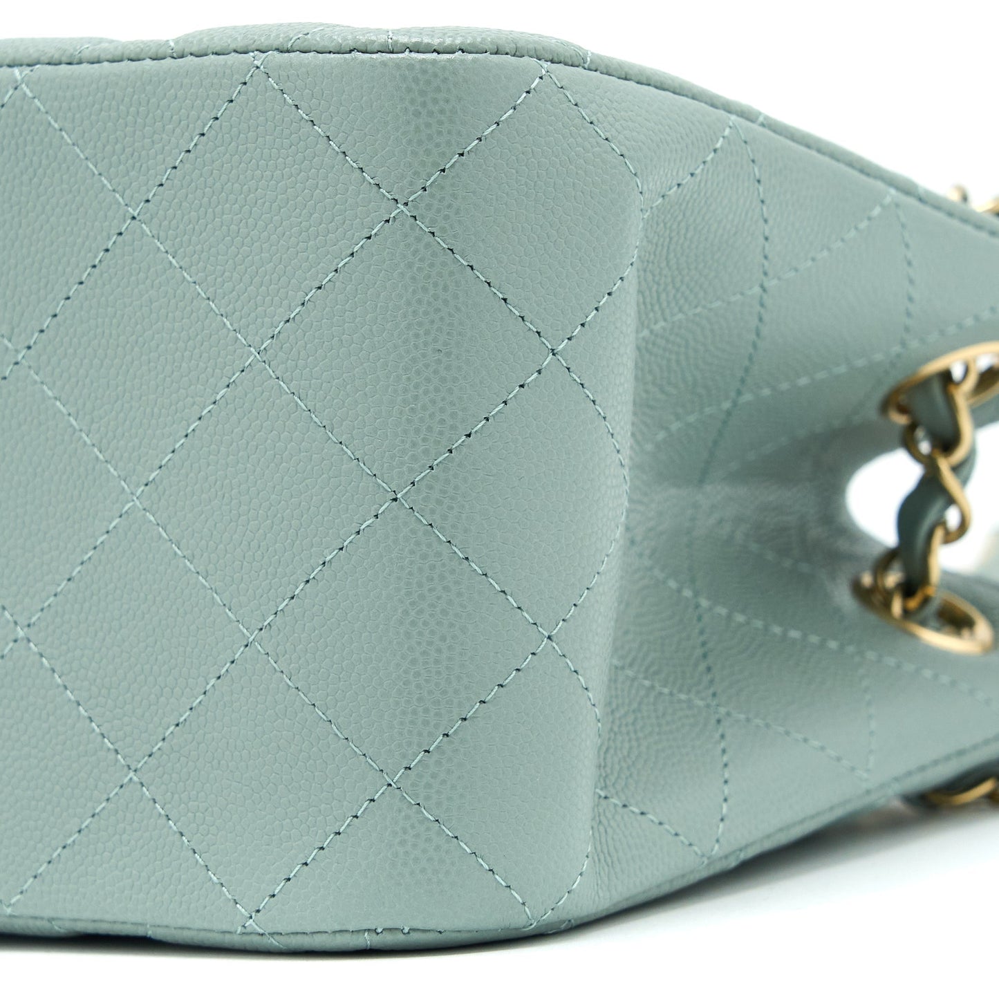 Chanel 23C Mini Bucket Caviar Light Grey L (Microchip)