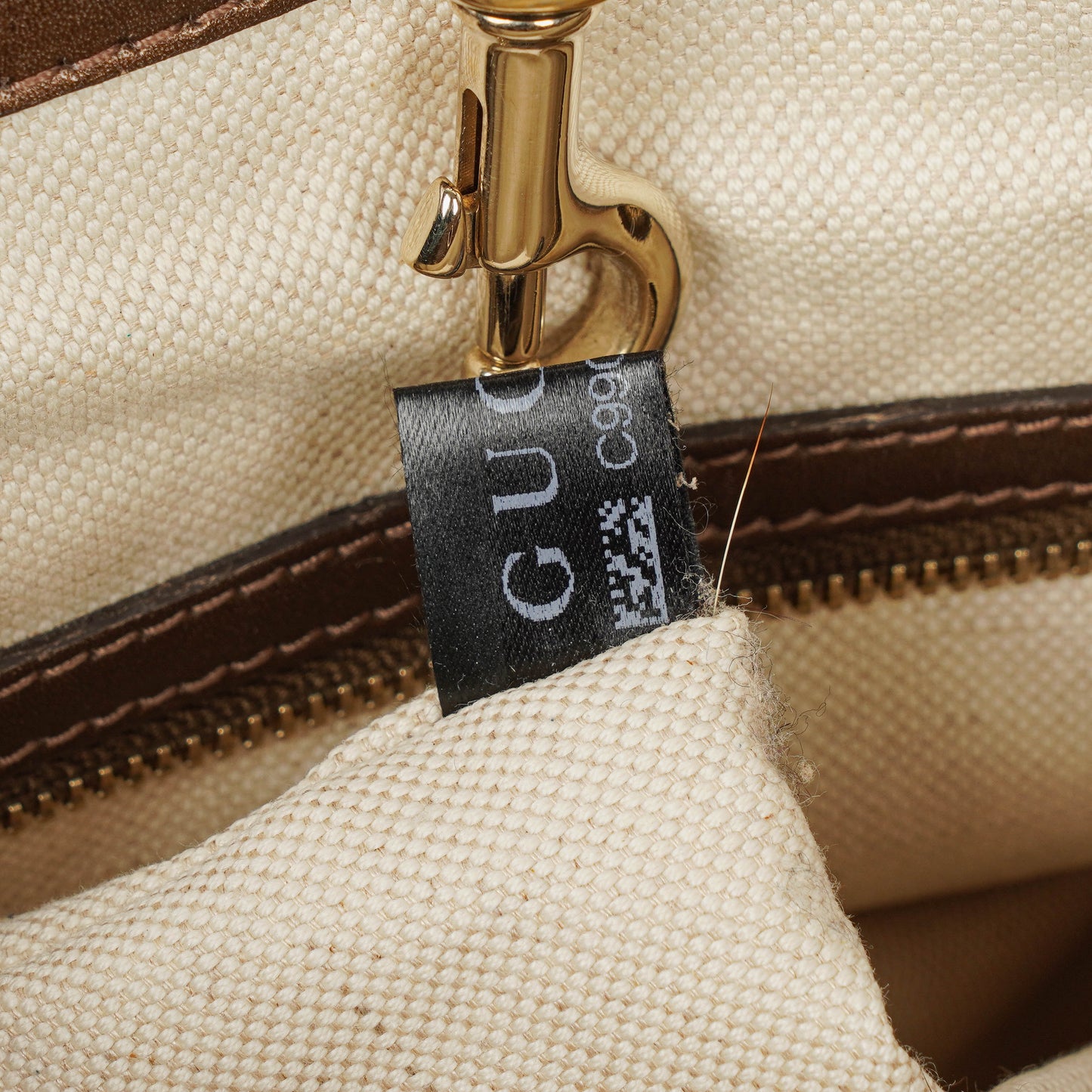 Gucci Guccissima Brown Metallic Leather Heart-Bit Top Handle Tote Bag