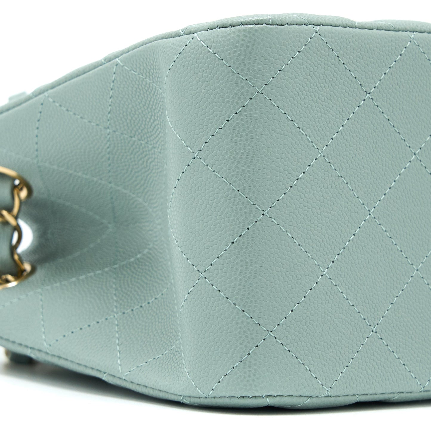 Chanel 23C Mini Bucket Caviar Light Grey L (Microchip)