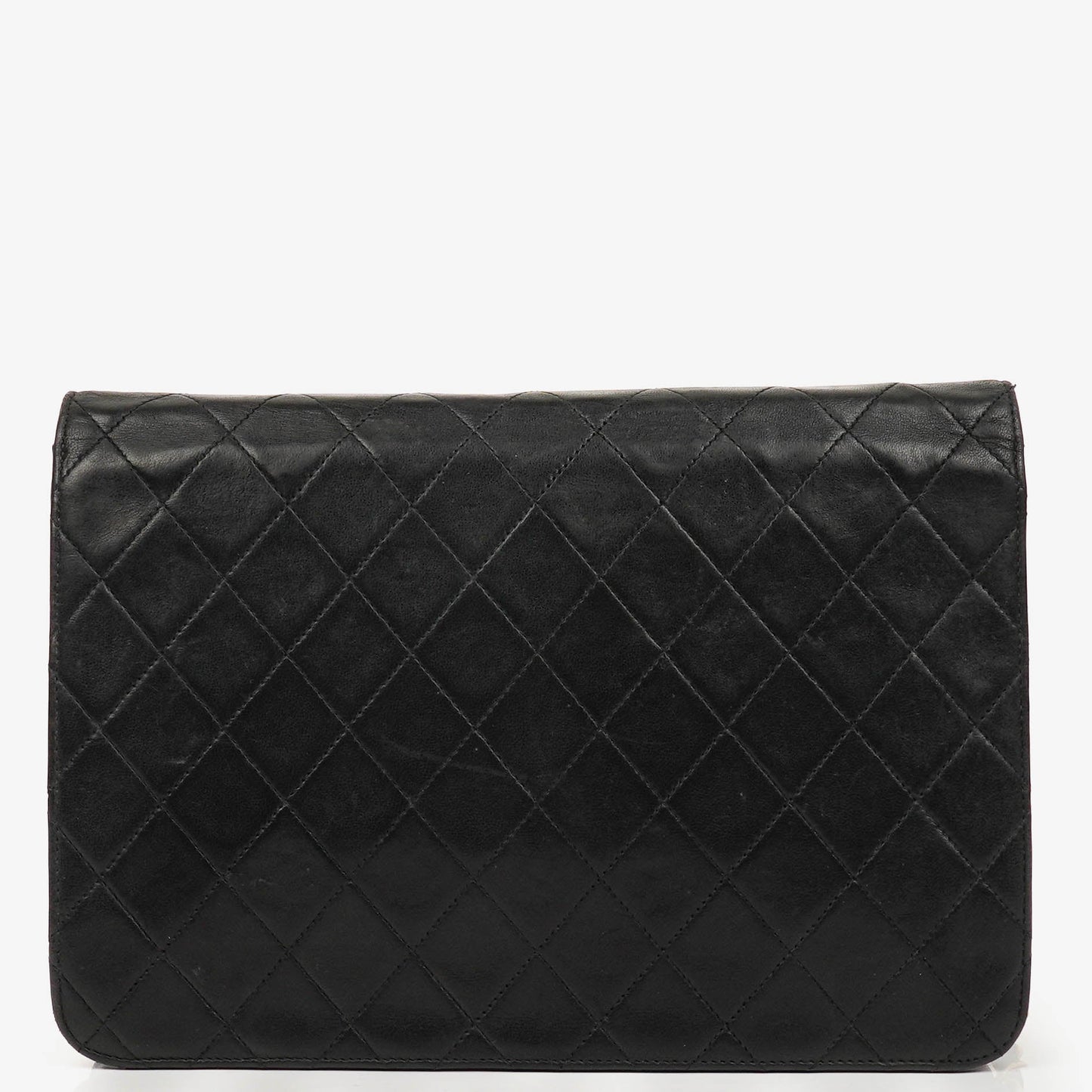 Chanel Classic Black Quilted Lambskin Single Flap Bag With 24K Gold-Plated Hardware