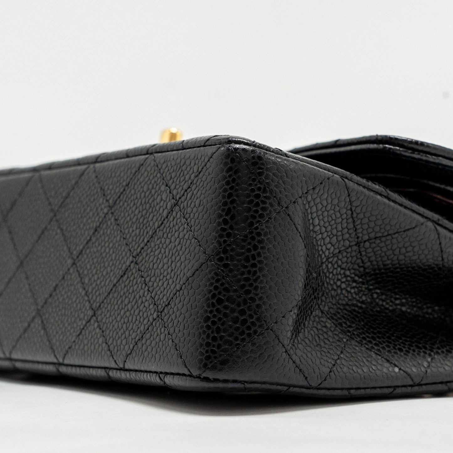 Chanel Small Classic Double Flap Bag Caviar Black  (Microchip)