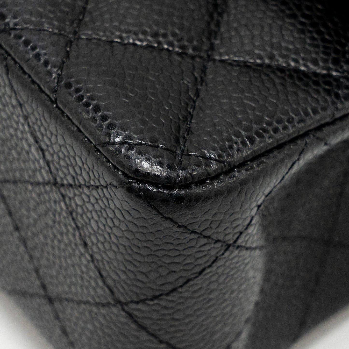 Chanel Small Classic Double Flap Bag Caviar Black  (Microchip)