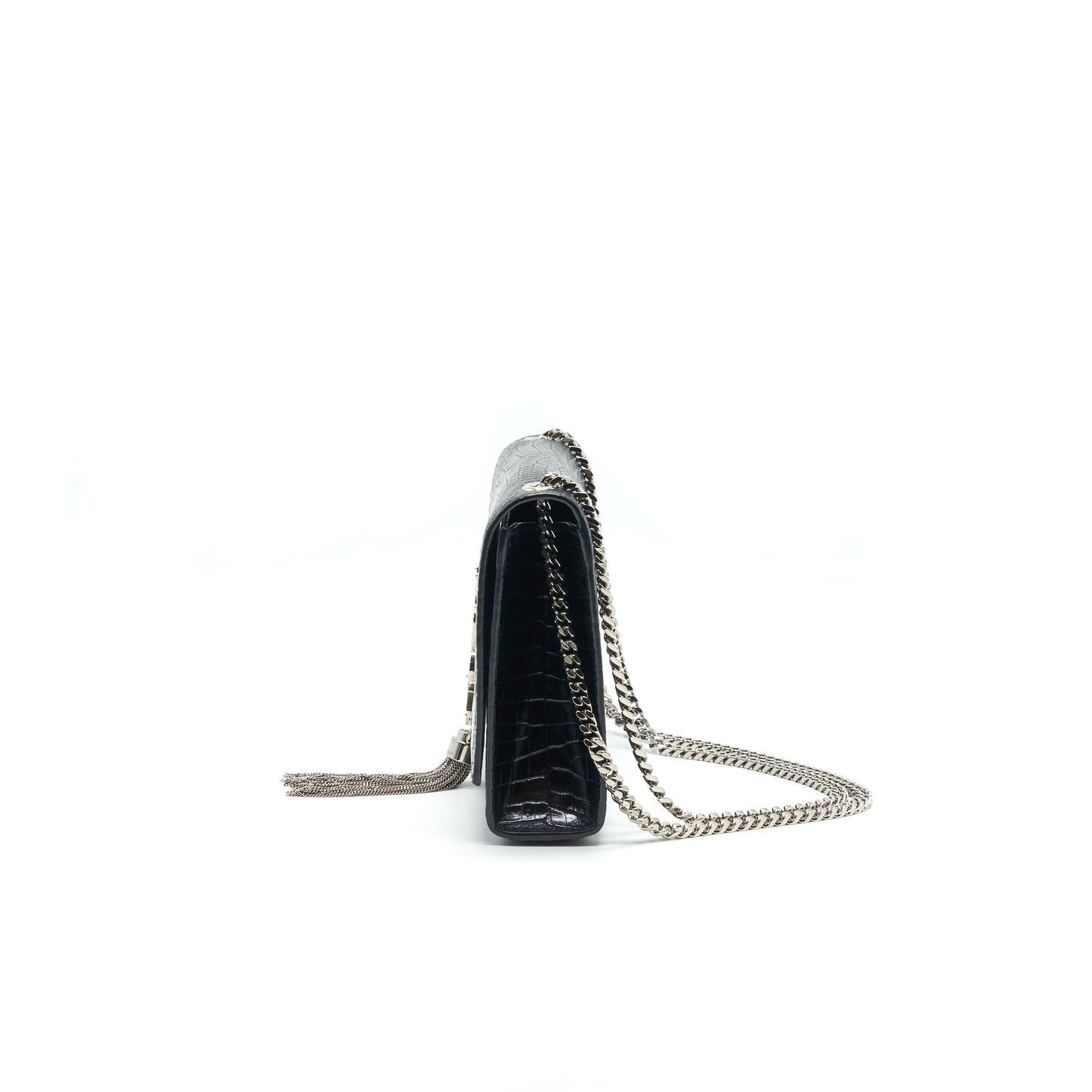 SAINT LAURENT / MEDIUM CHAIN Purse TASSEL BLACK