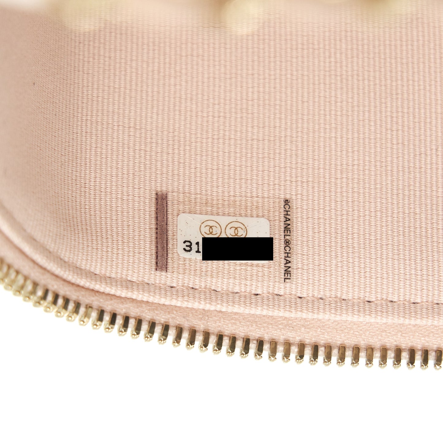 Chanel 22C Long Vanity With Chain Caviar Light Beige L